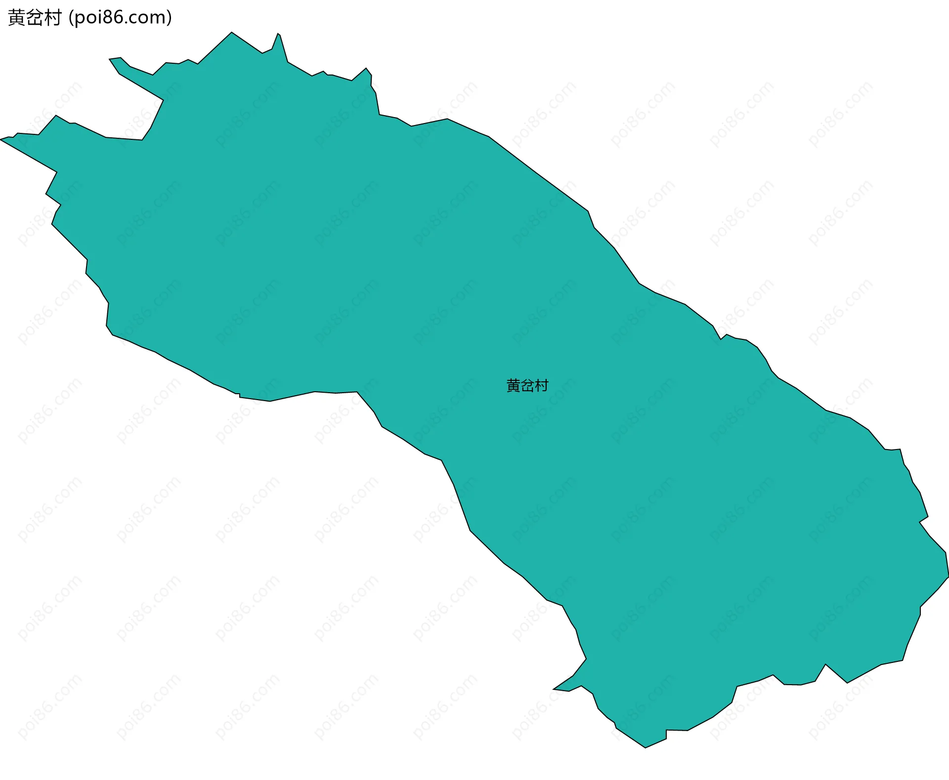 黄岔村边界地图