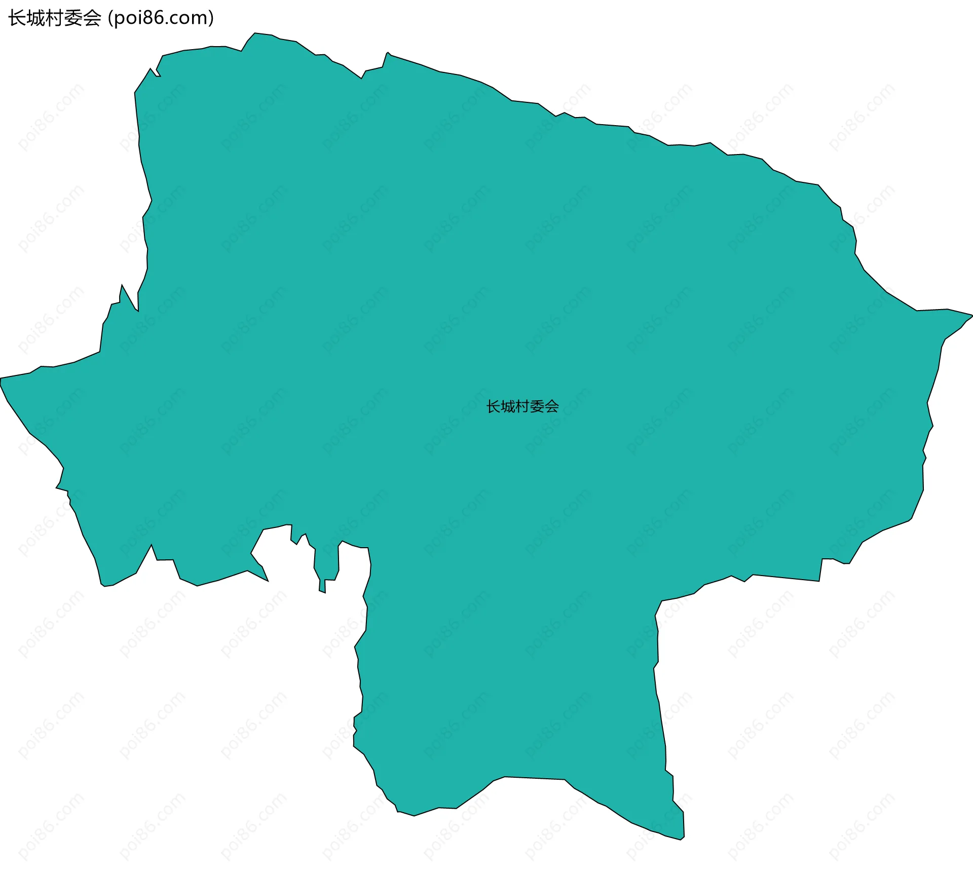 长城村委会边界地图