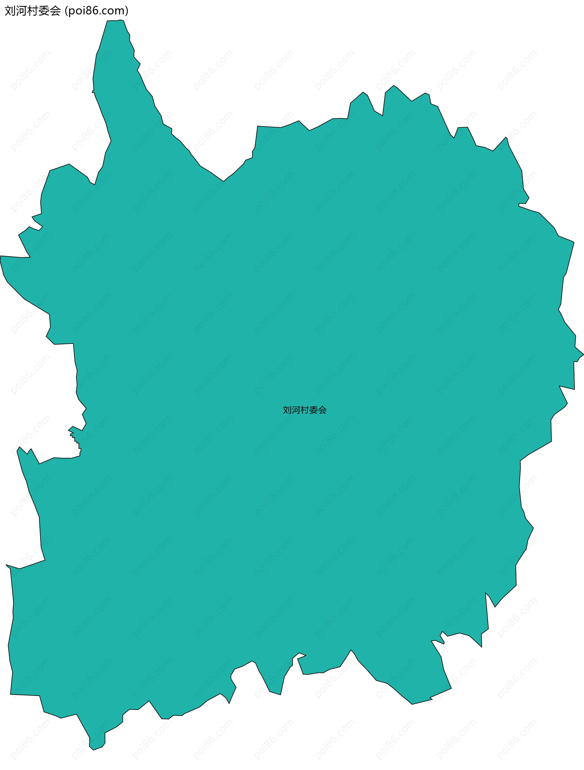 刘河村委会边界地图