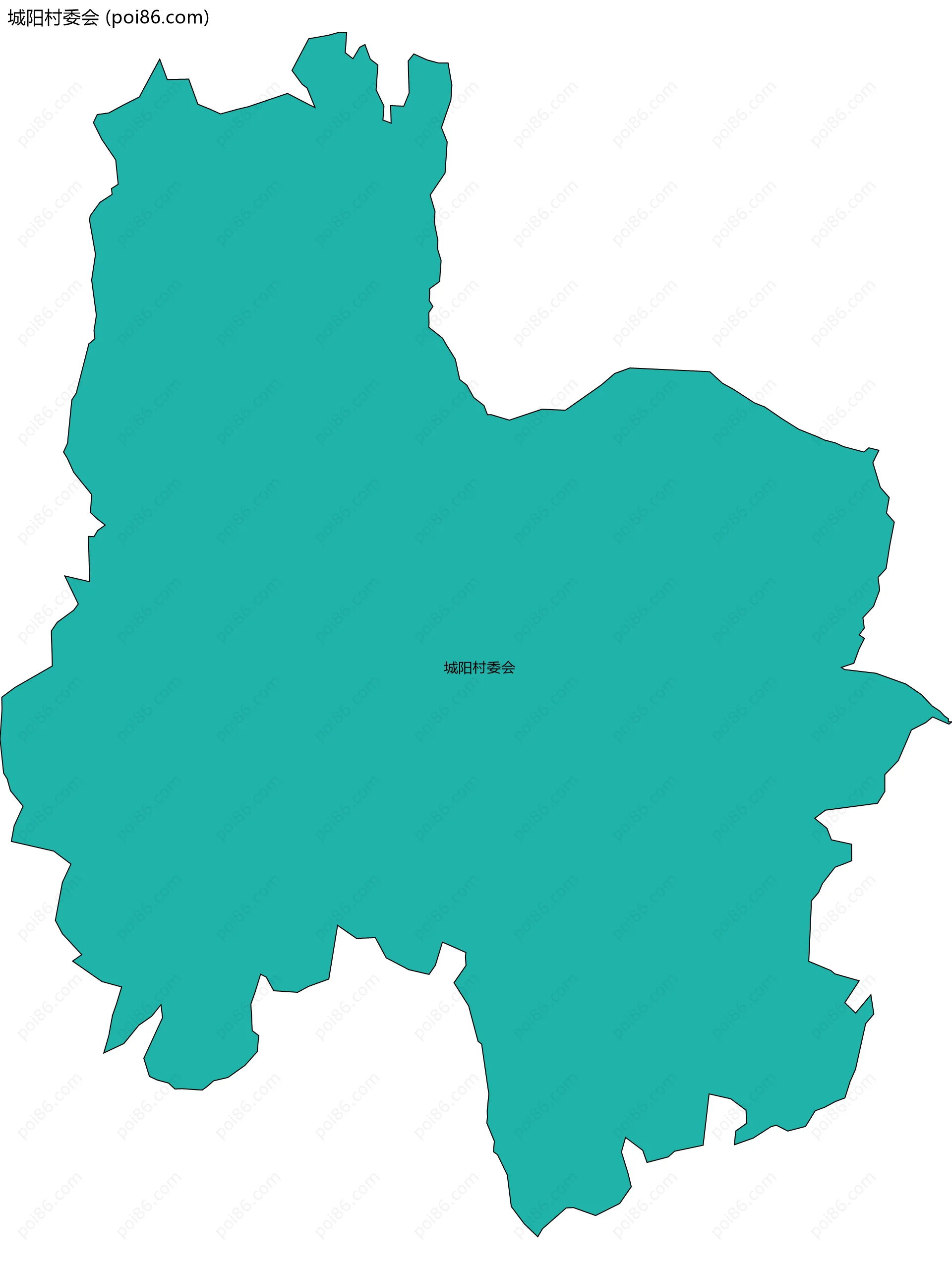 城阳村委会边界地图