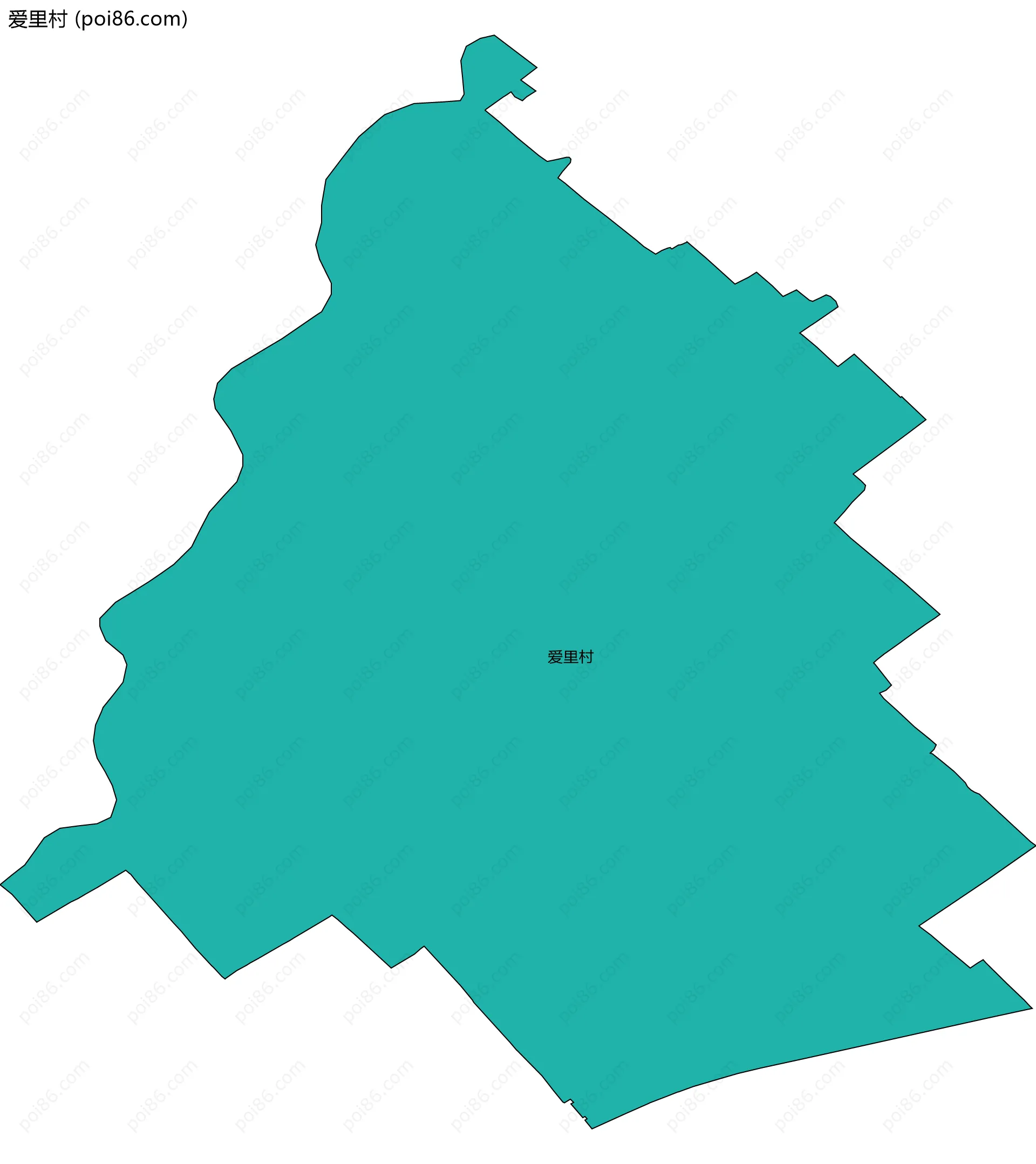 爱里村边界地图
