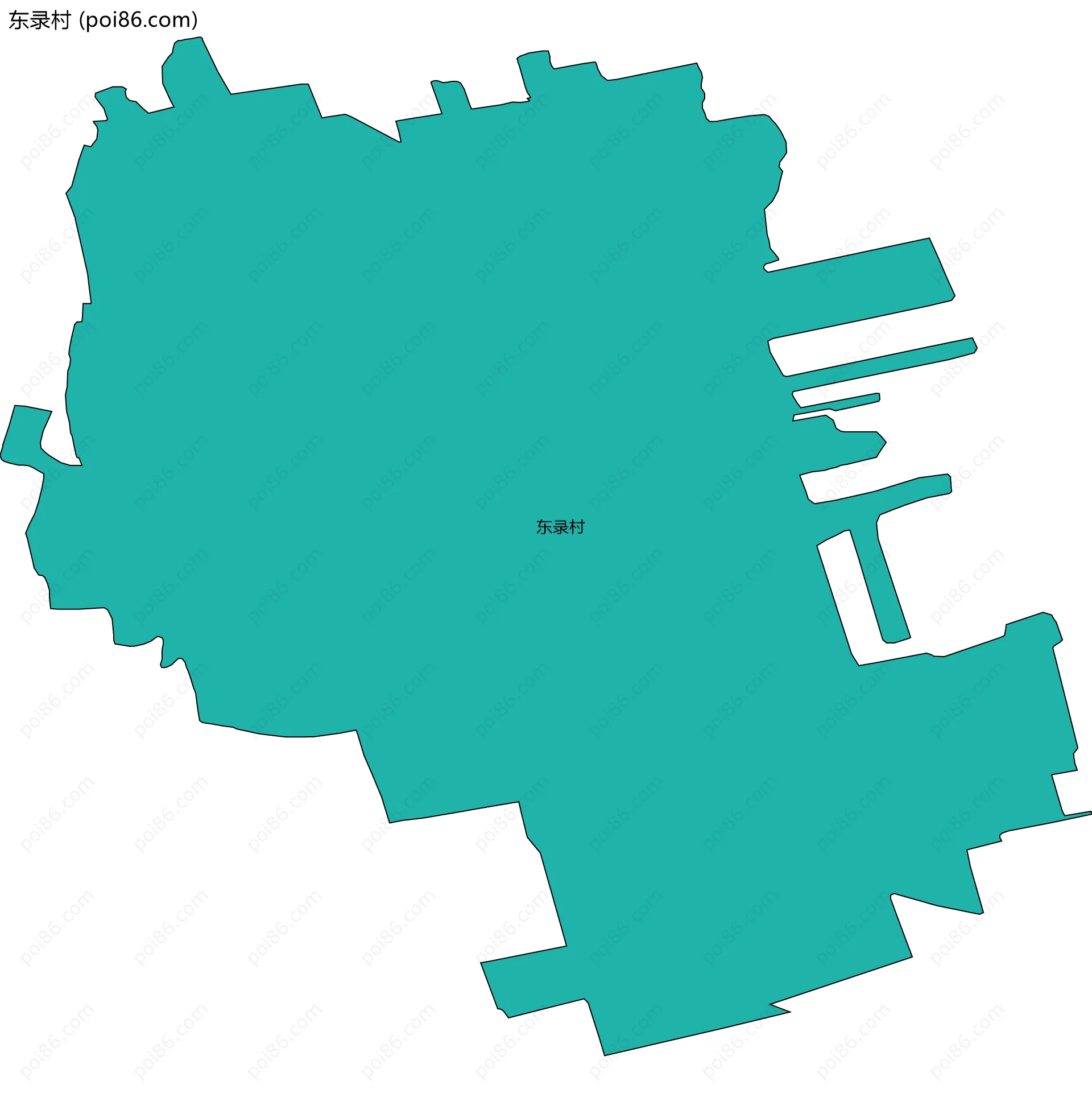 东录村边界地图