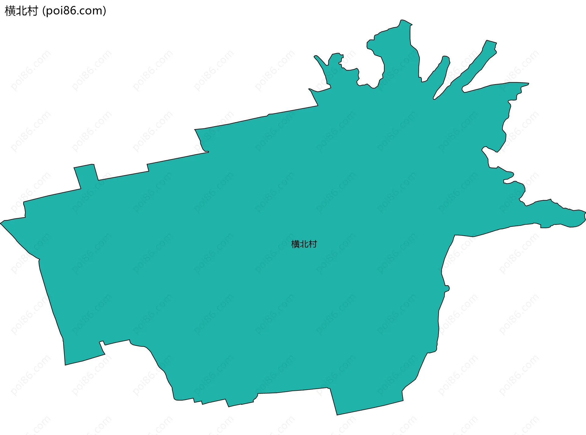 横北村边界地图
