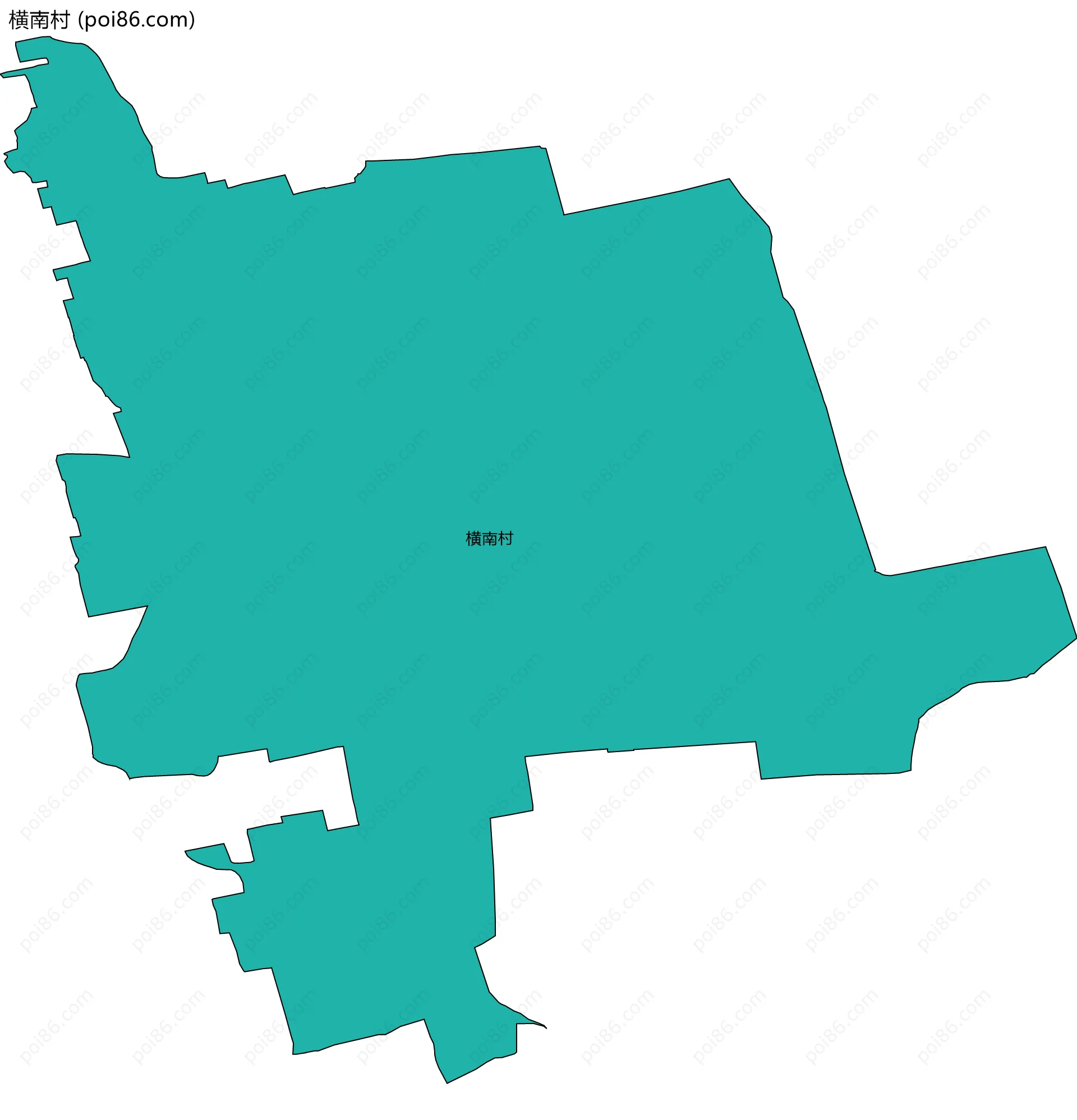 横南村边界地图