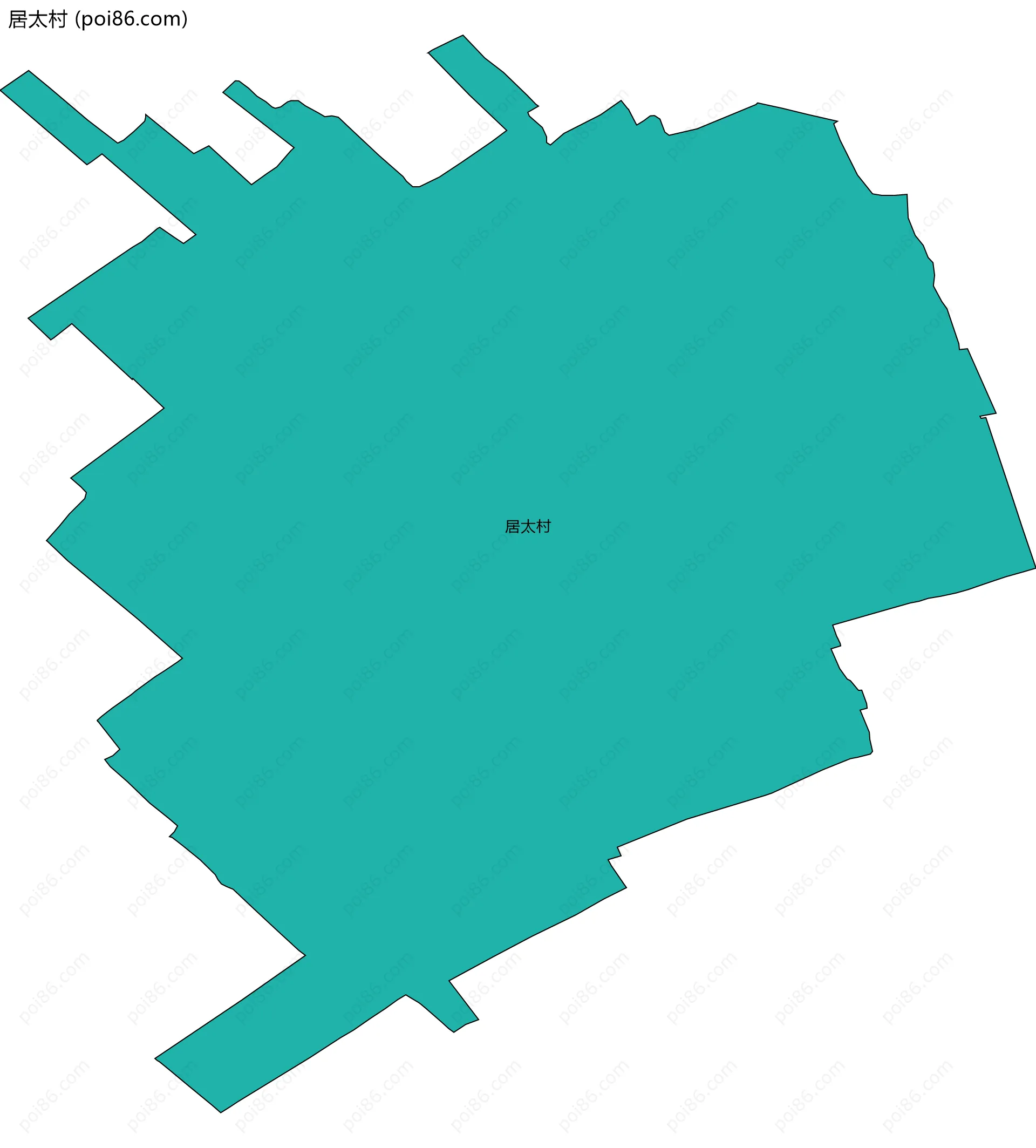 居太村边界地图