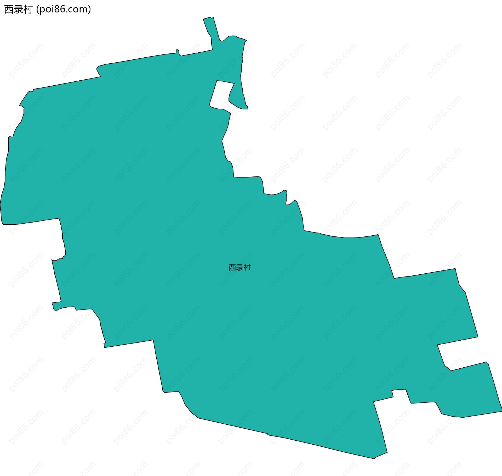 西录村边界地图