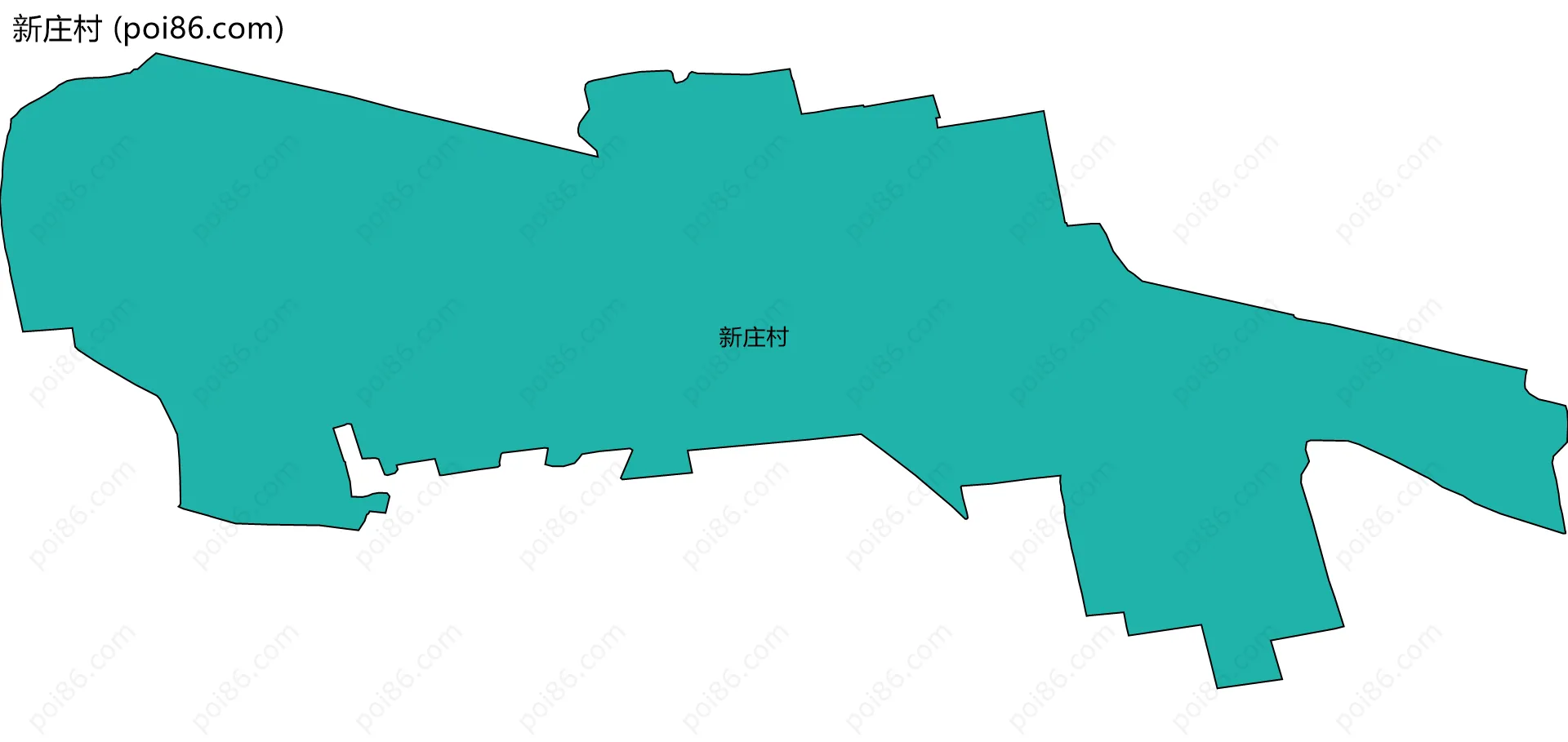 新庄村边界地图