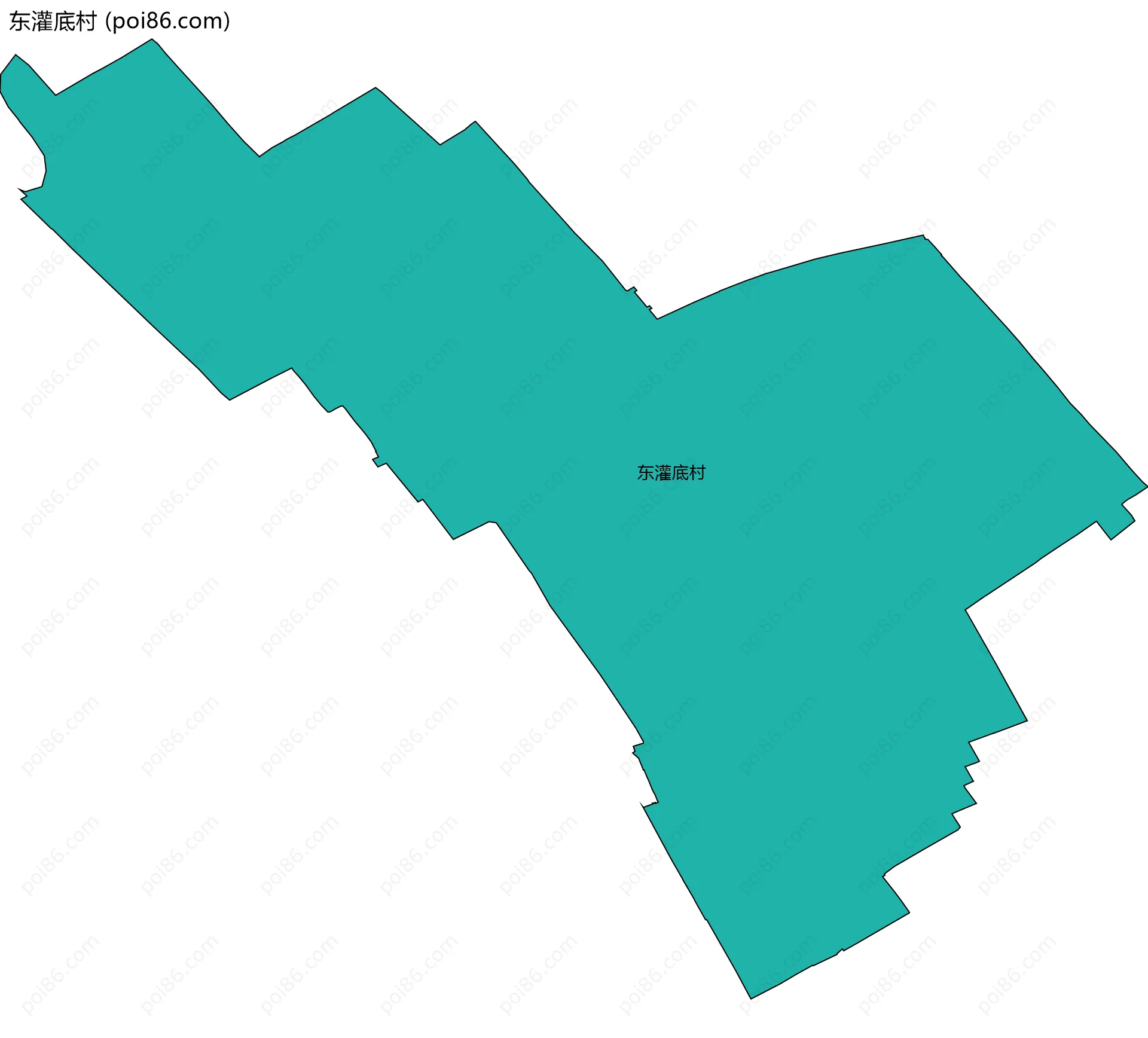 东灌底村边界地图