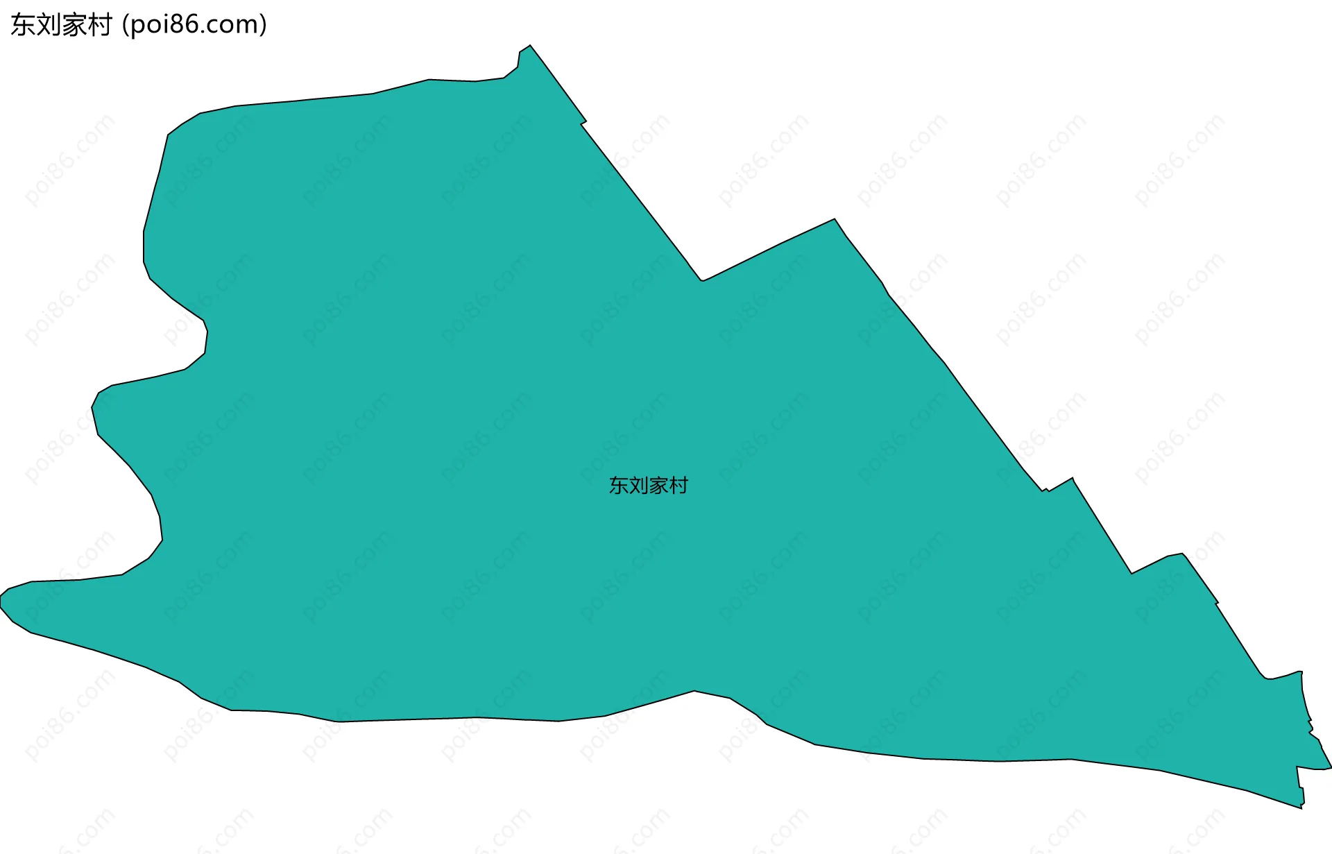 东刘家村边界地图
