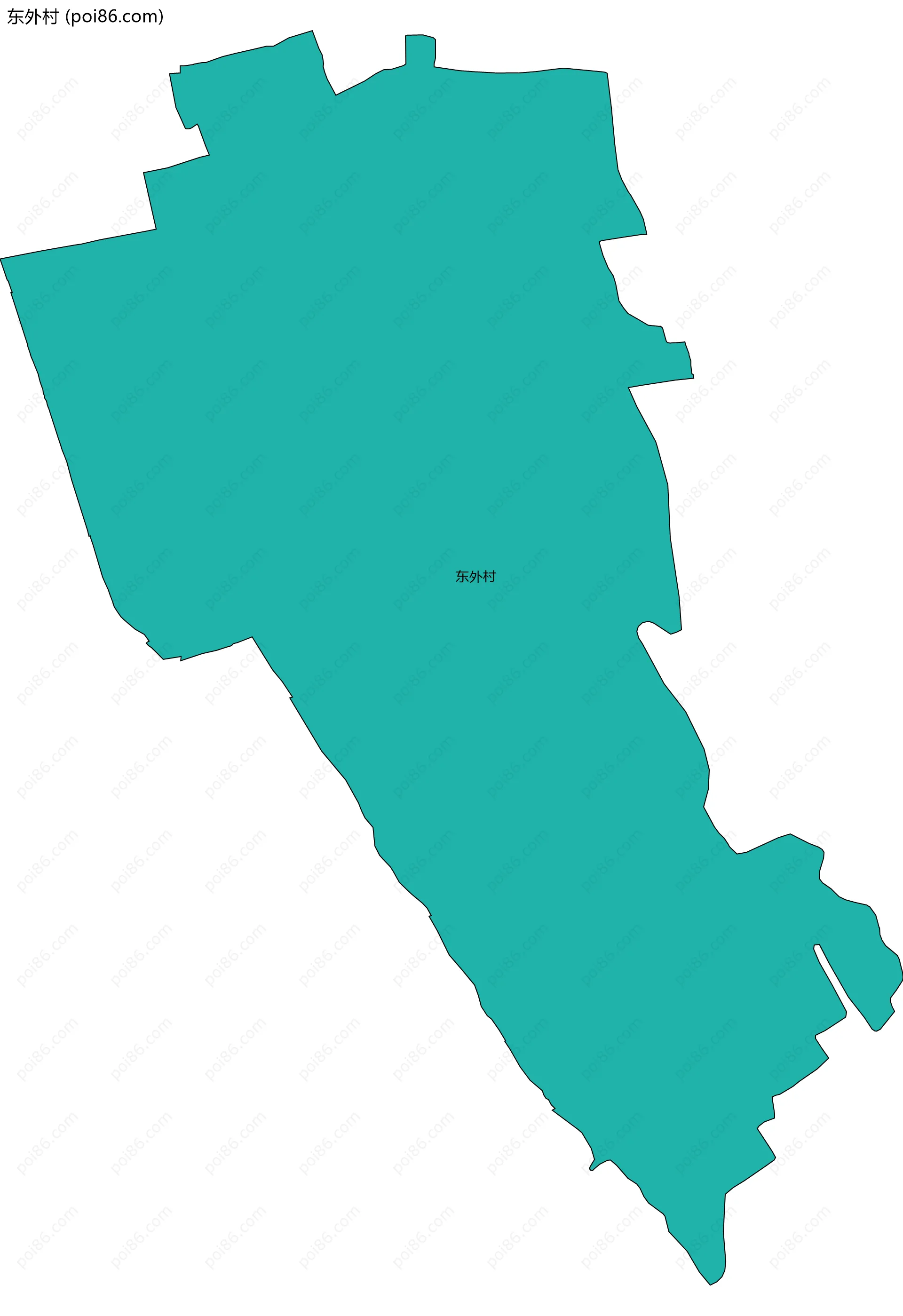 东外村边界地图