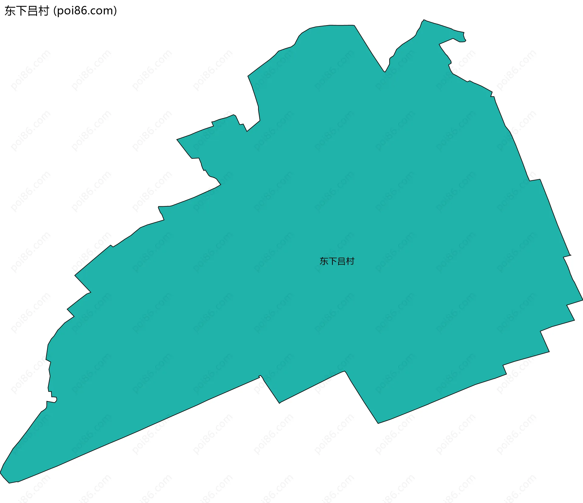 东下吕村边界地图