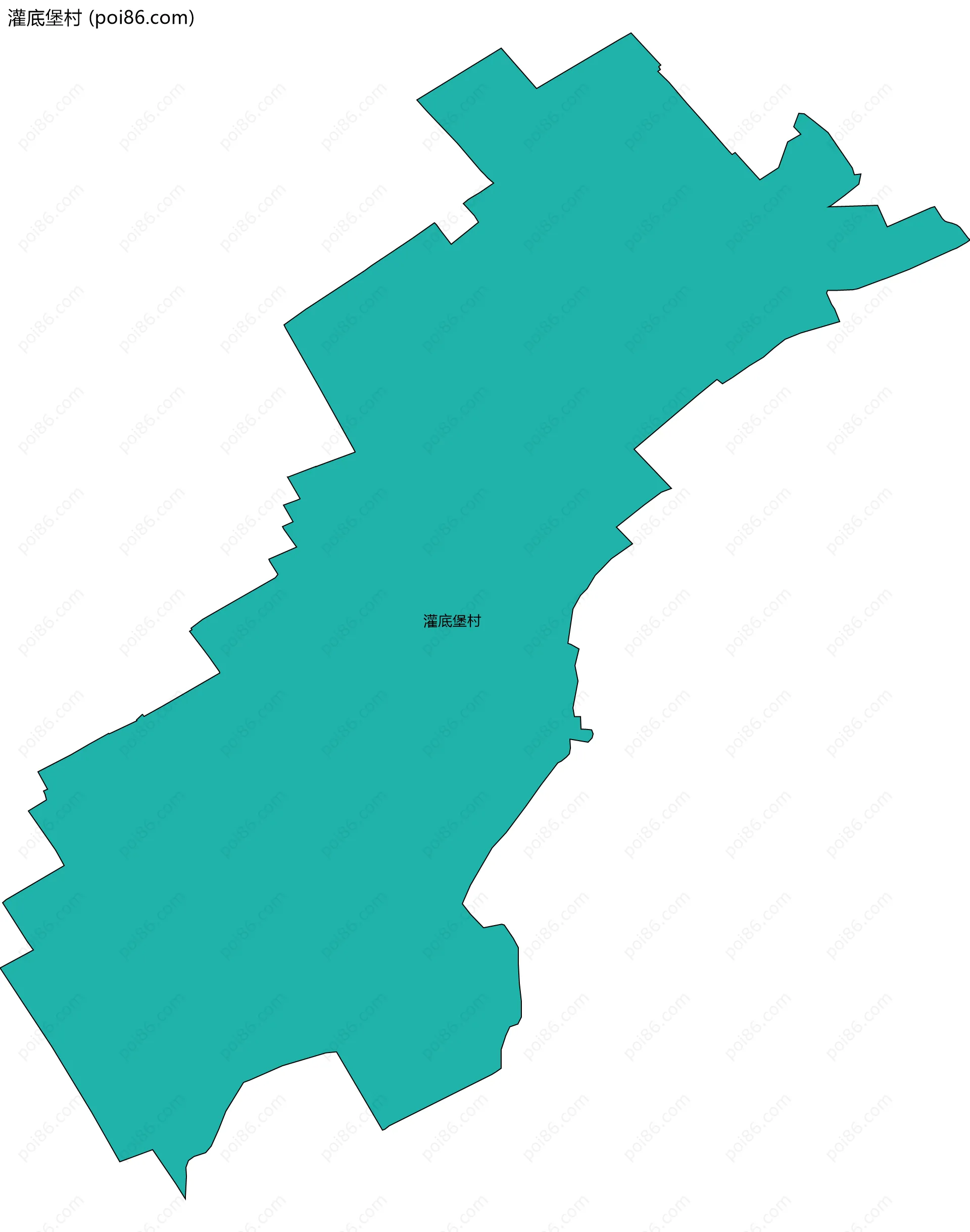 灌底堡村边界地图