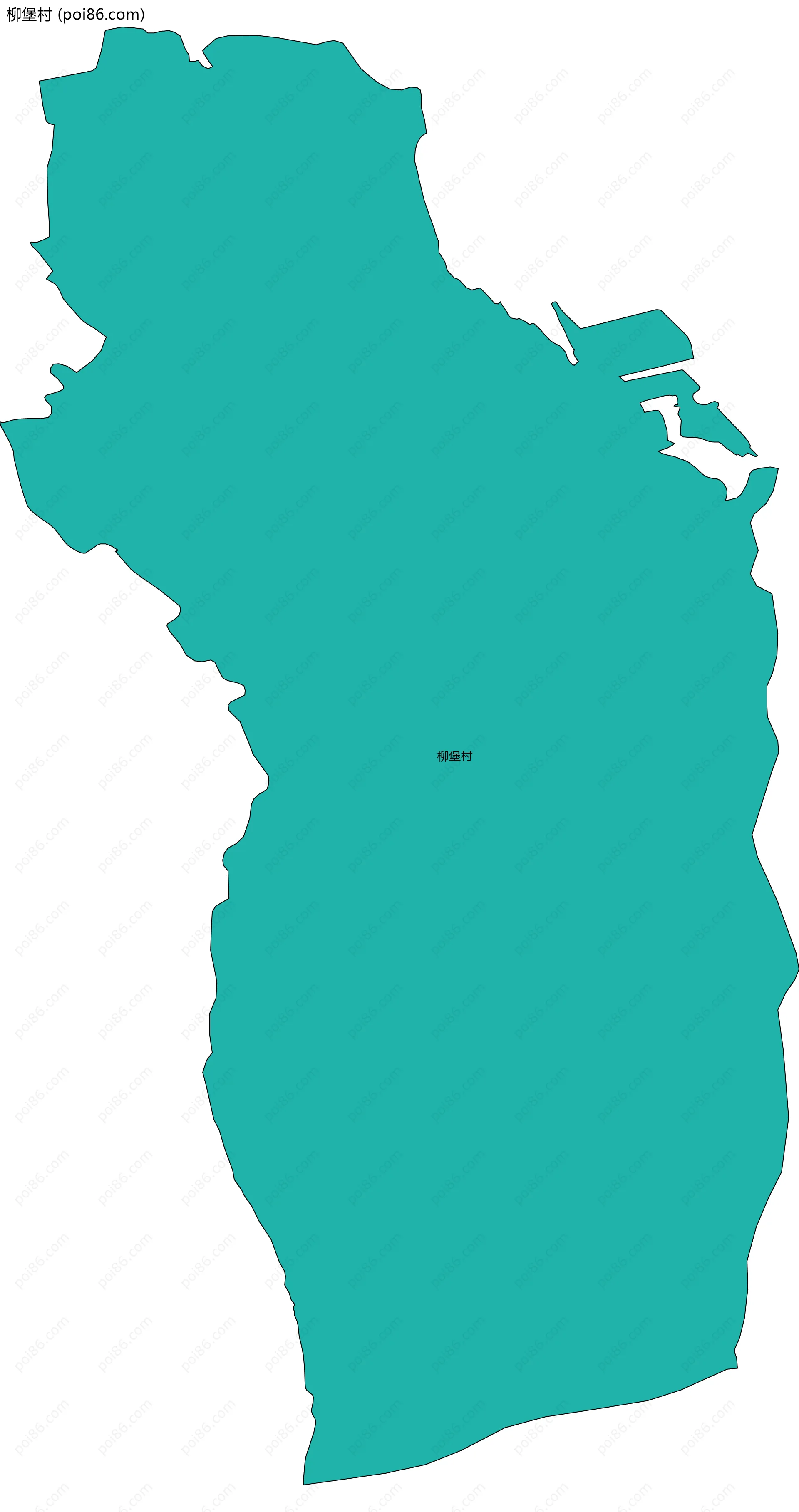 柳堡村边界地图