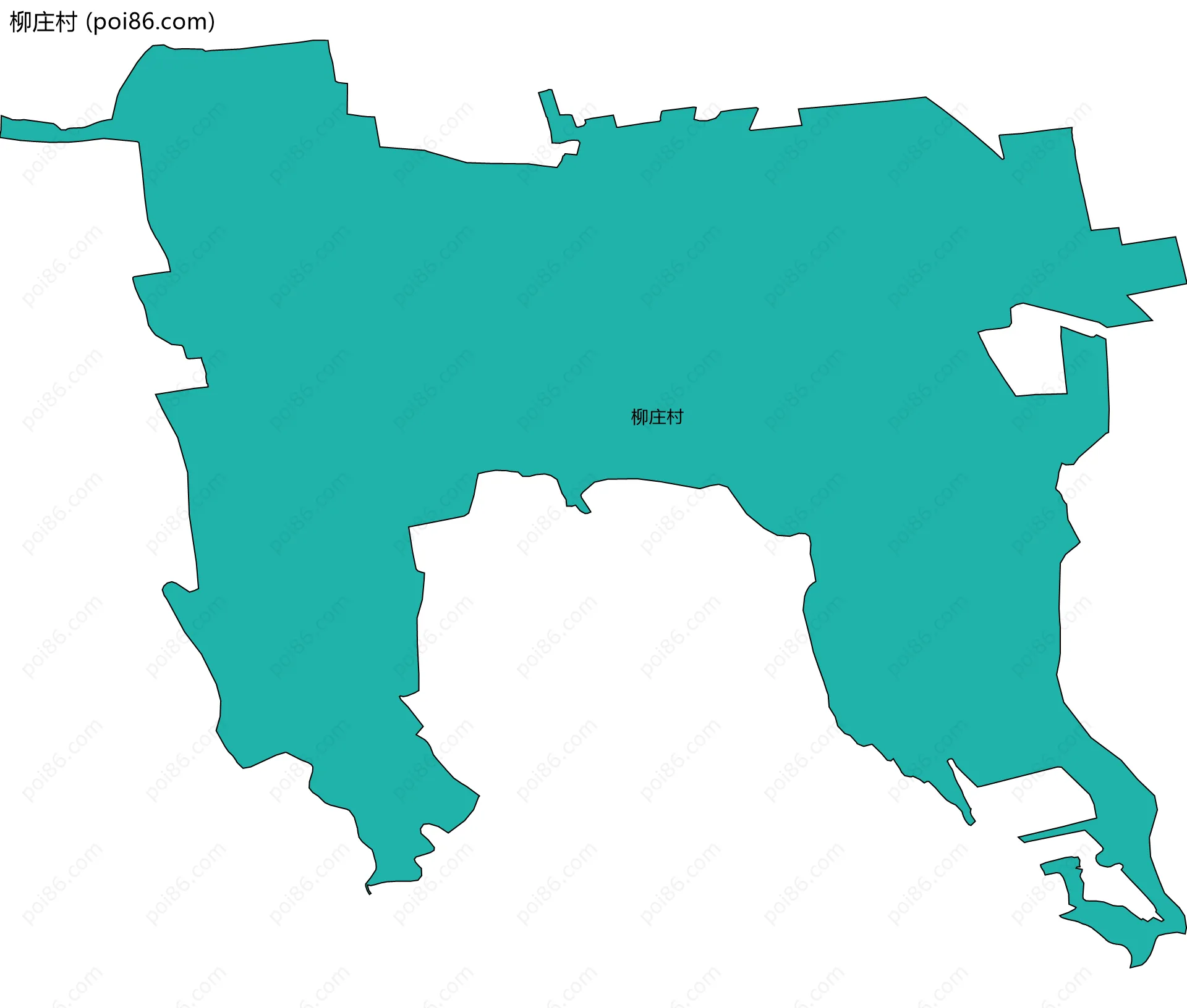 柳庄村边界地图