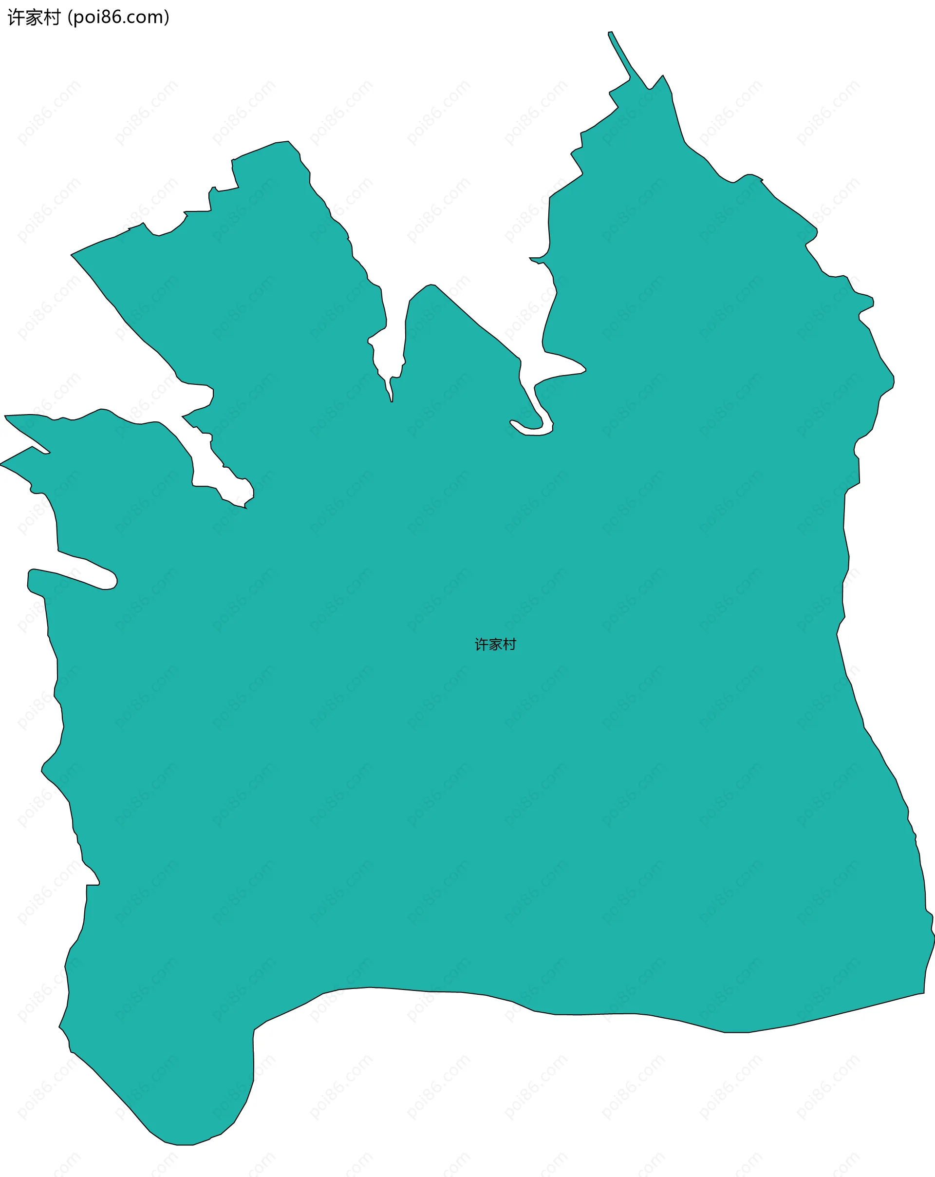 许家村边界地图
