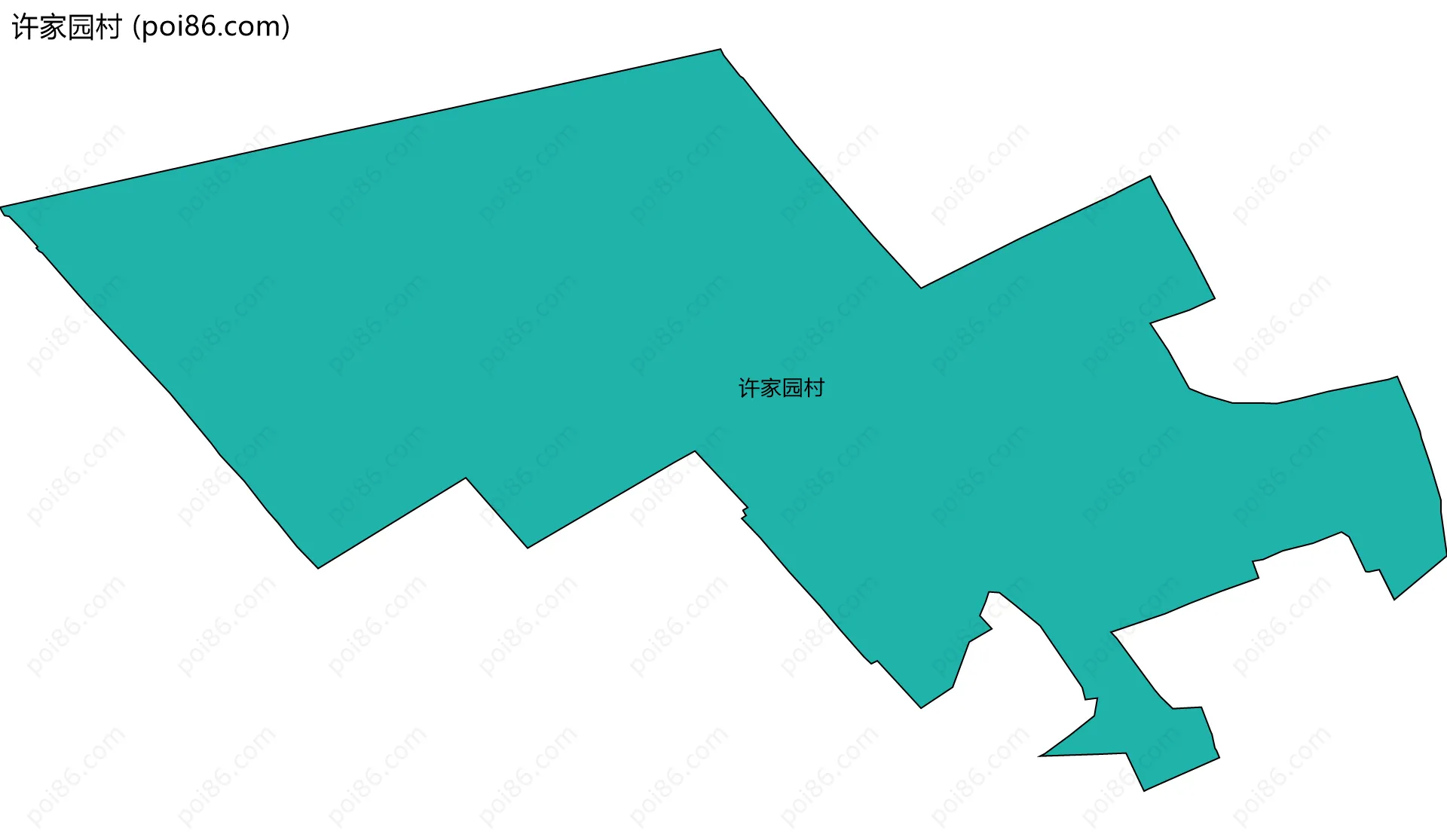 许家园村边界地图