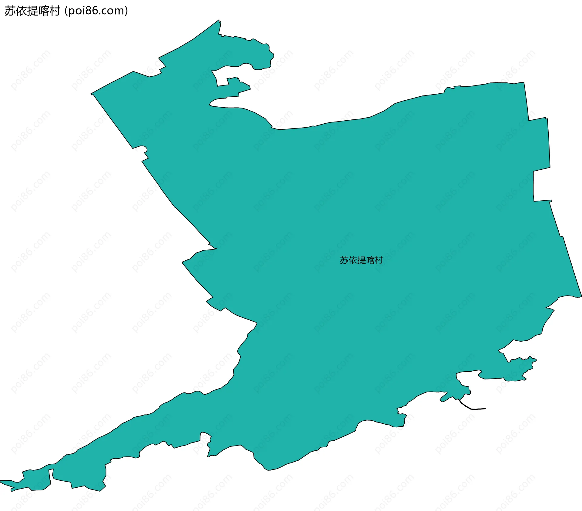 苏依提喀村边界地图