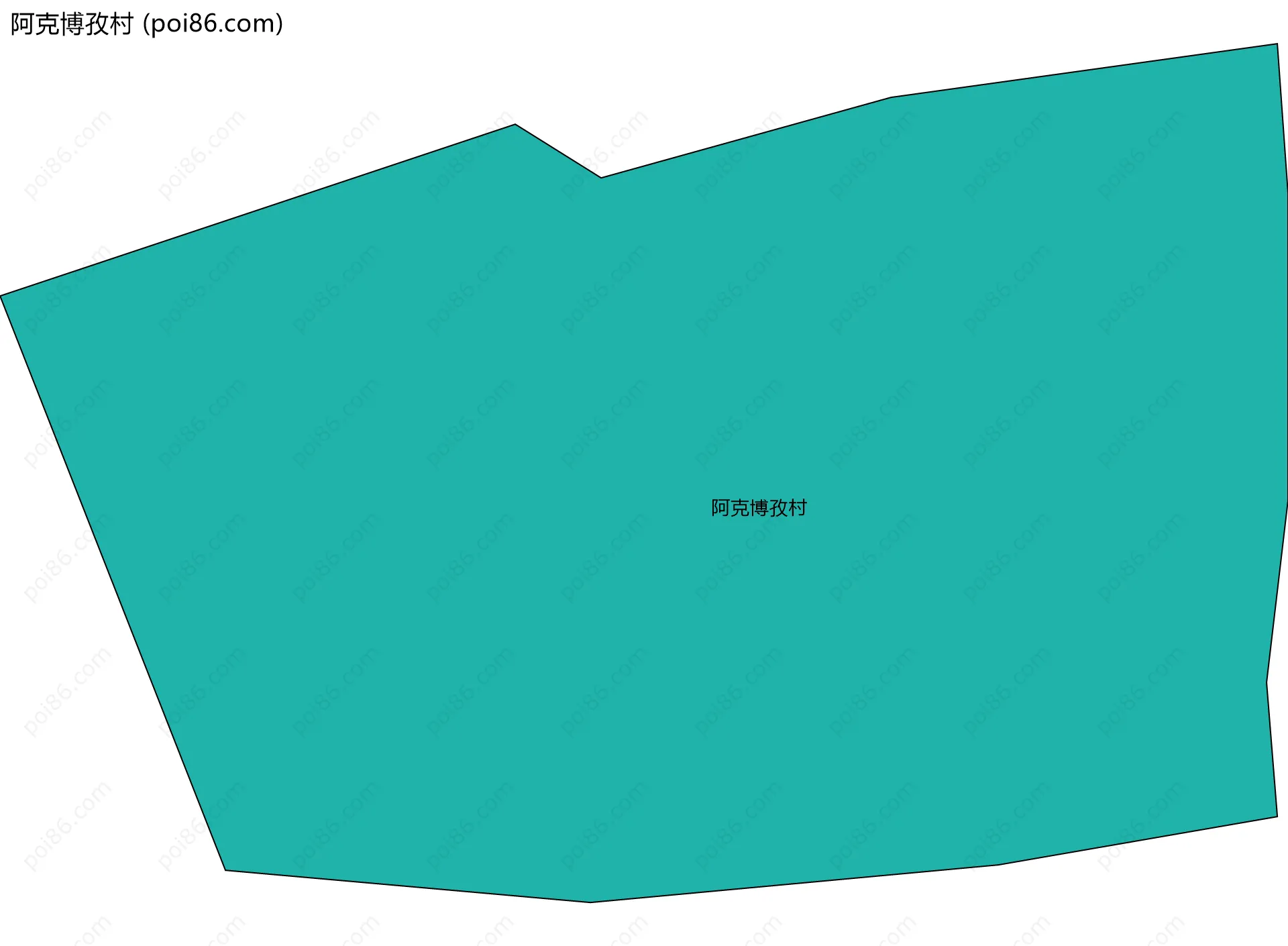 阿克博孜村边界地图