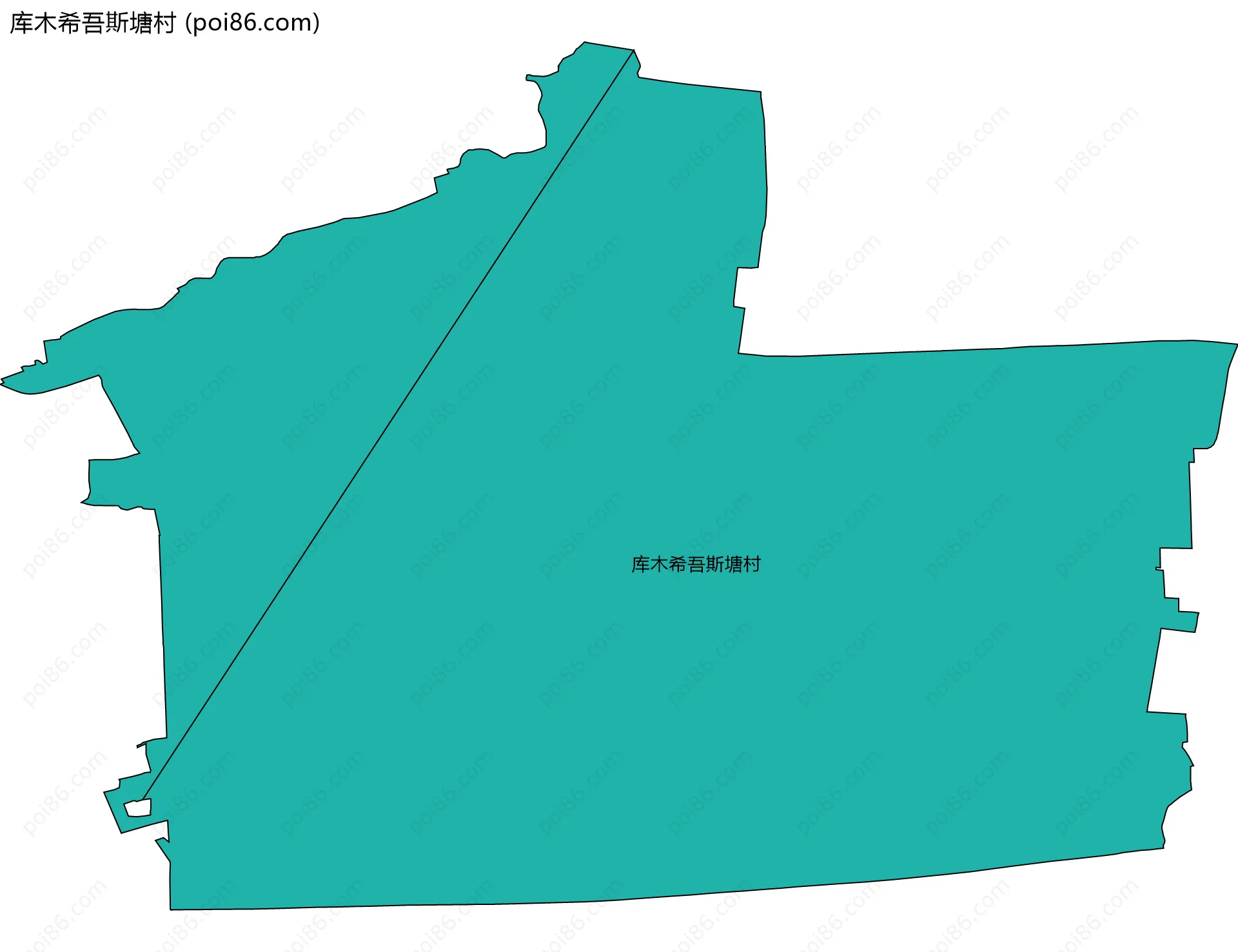 库木希吾斯塘村边界地图