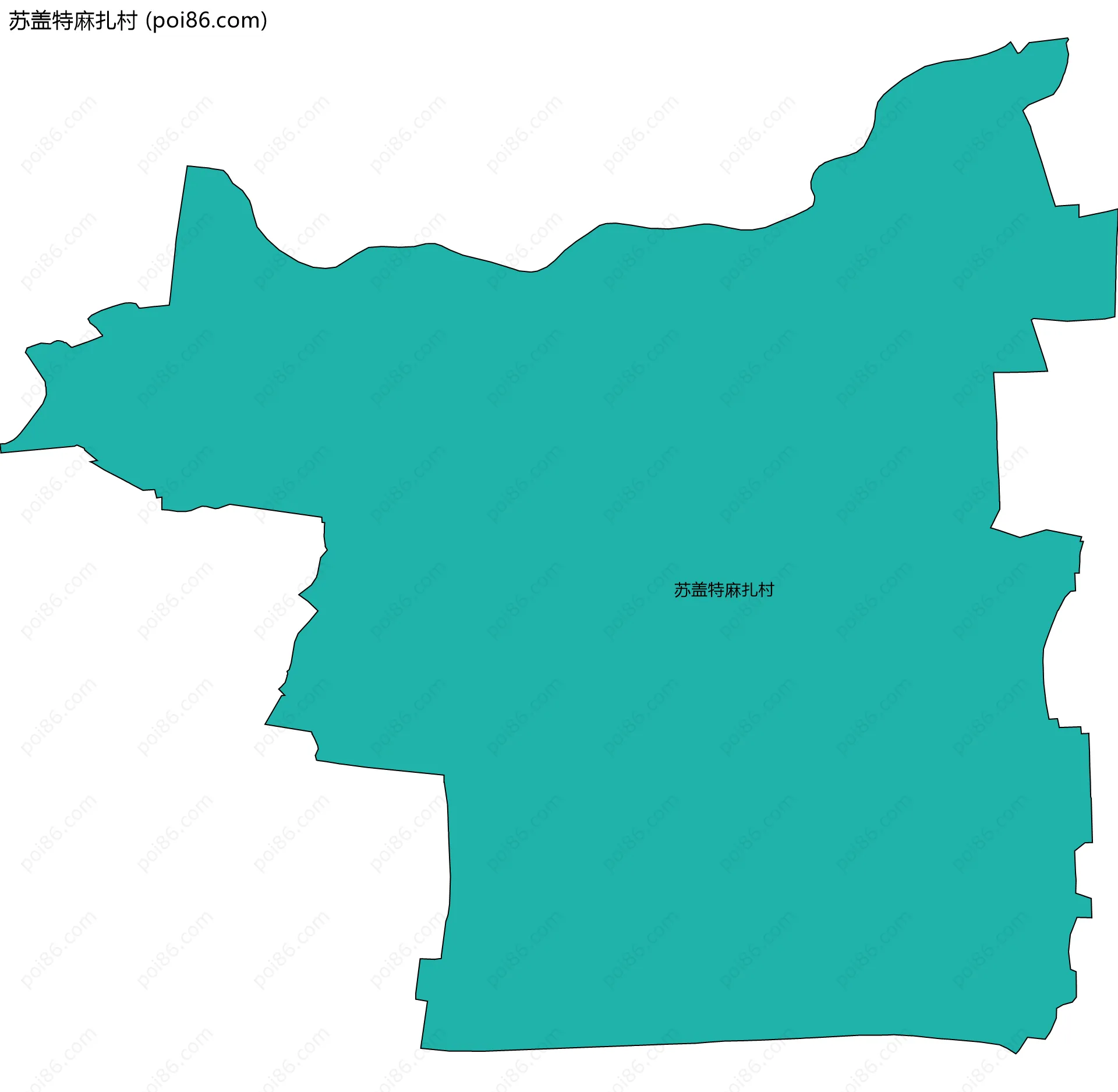 苏盖特麻扎村边界地图