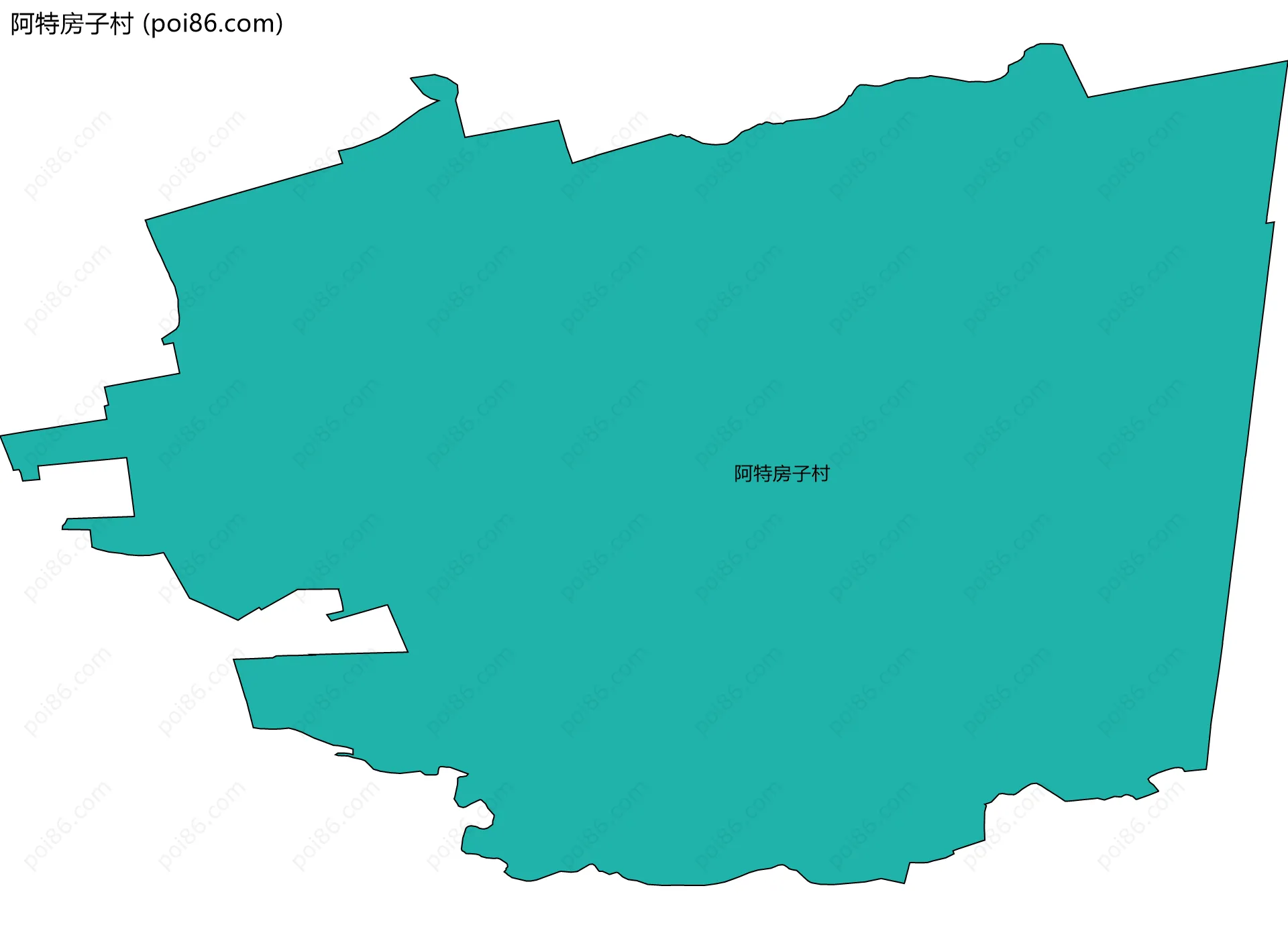 阿特房子村边界地图