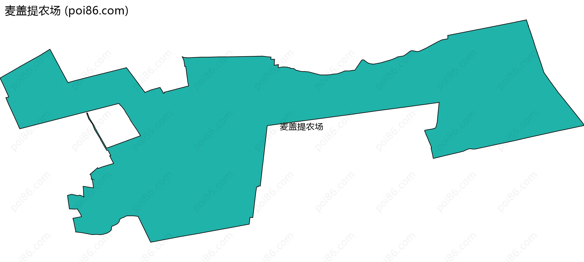 麦盖提农场边界地图