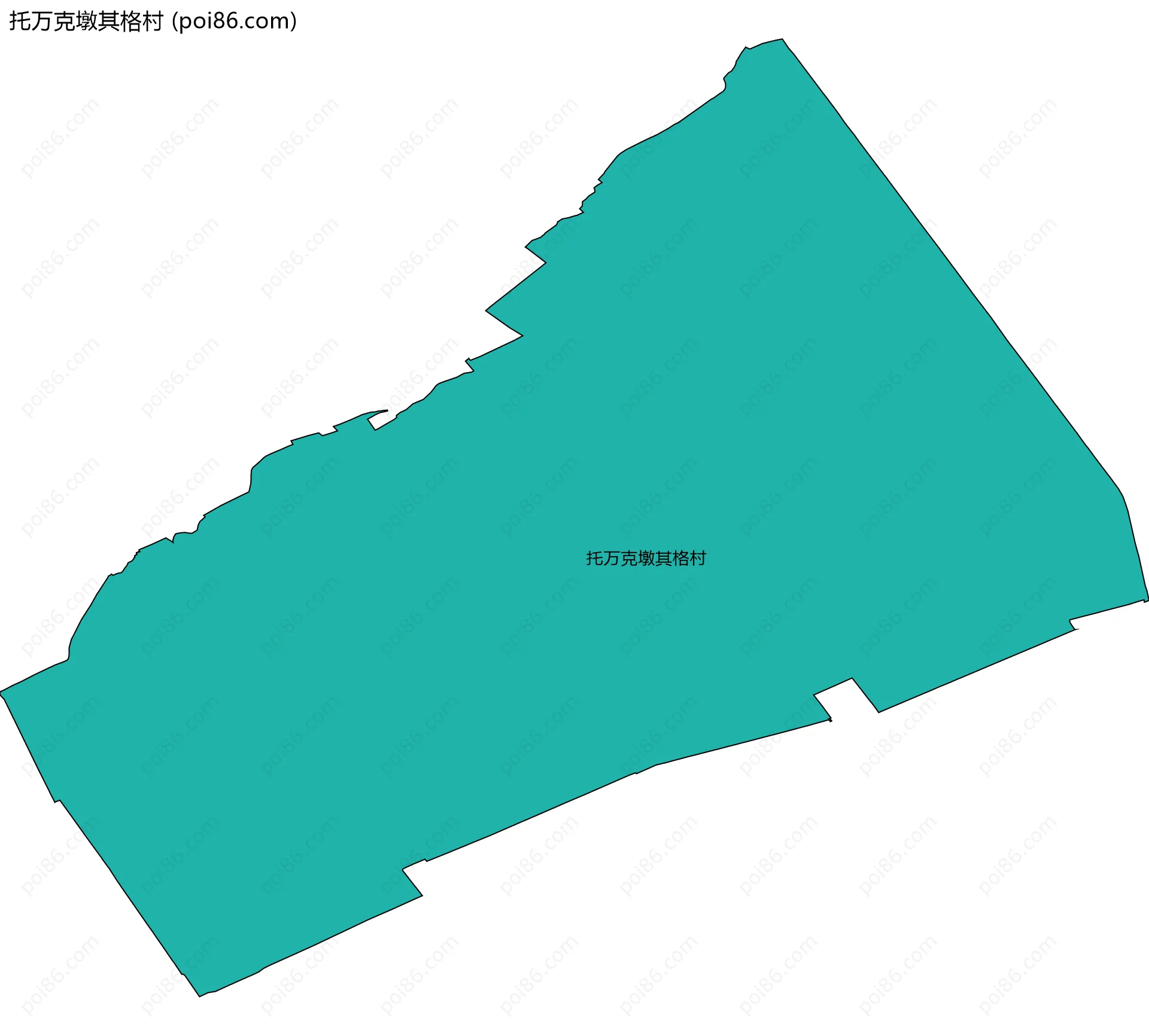 托万克墩其格村边界地图