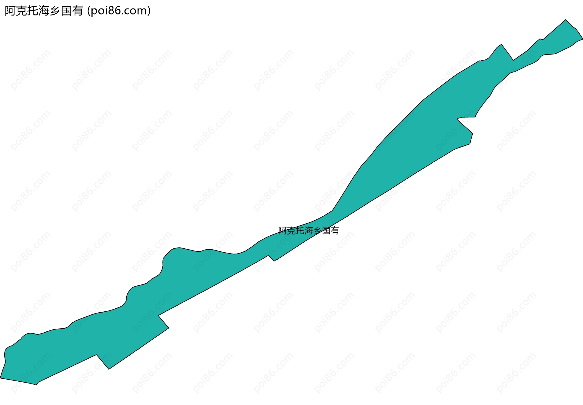 阿克托海乡国有边界地图