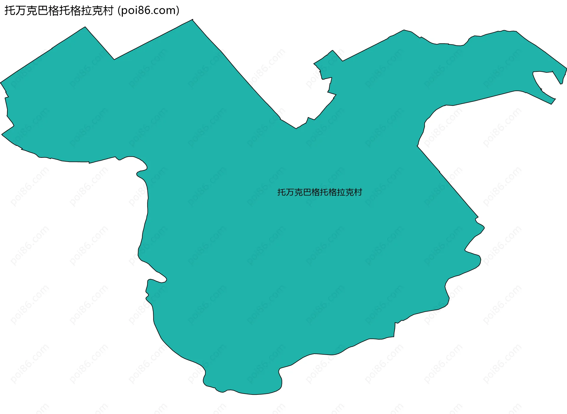 托万克巴格托格拉克村边界地图