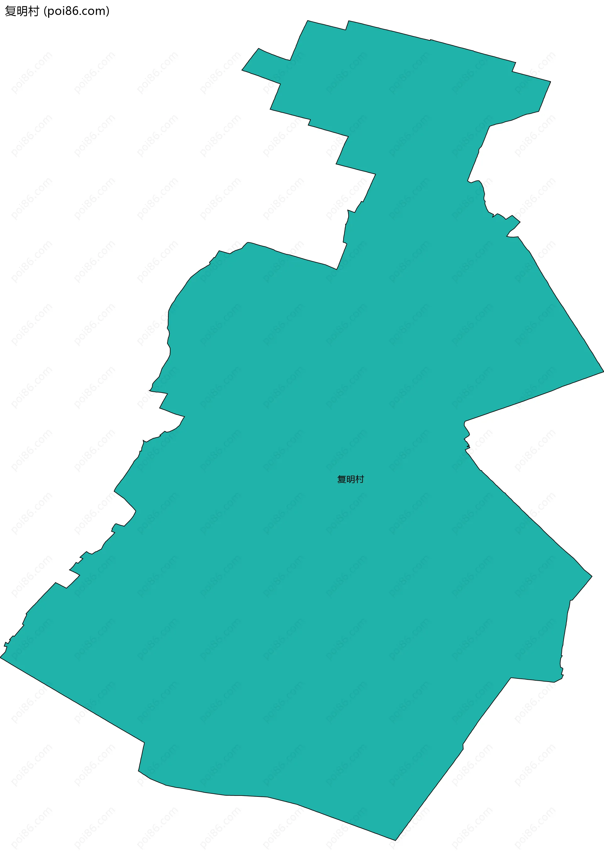 复明村边界地图