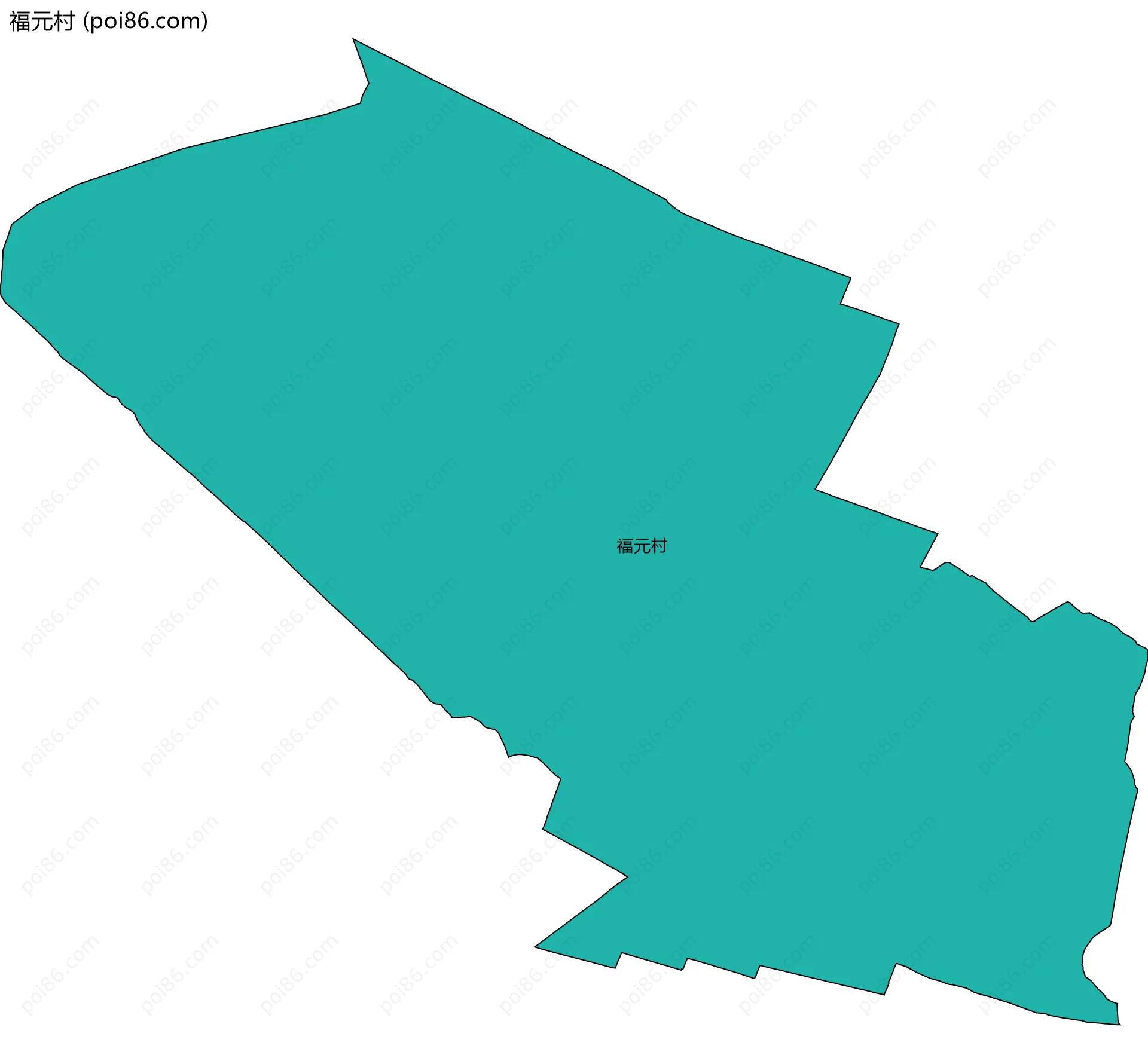 福元村边界地图