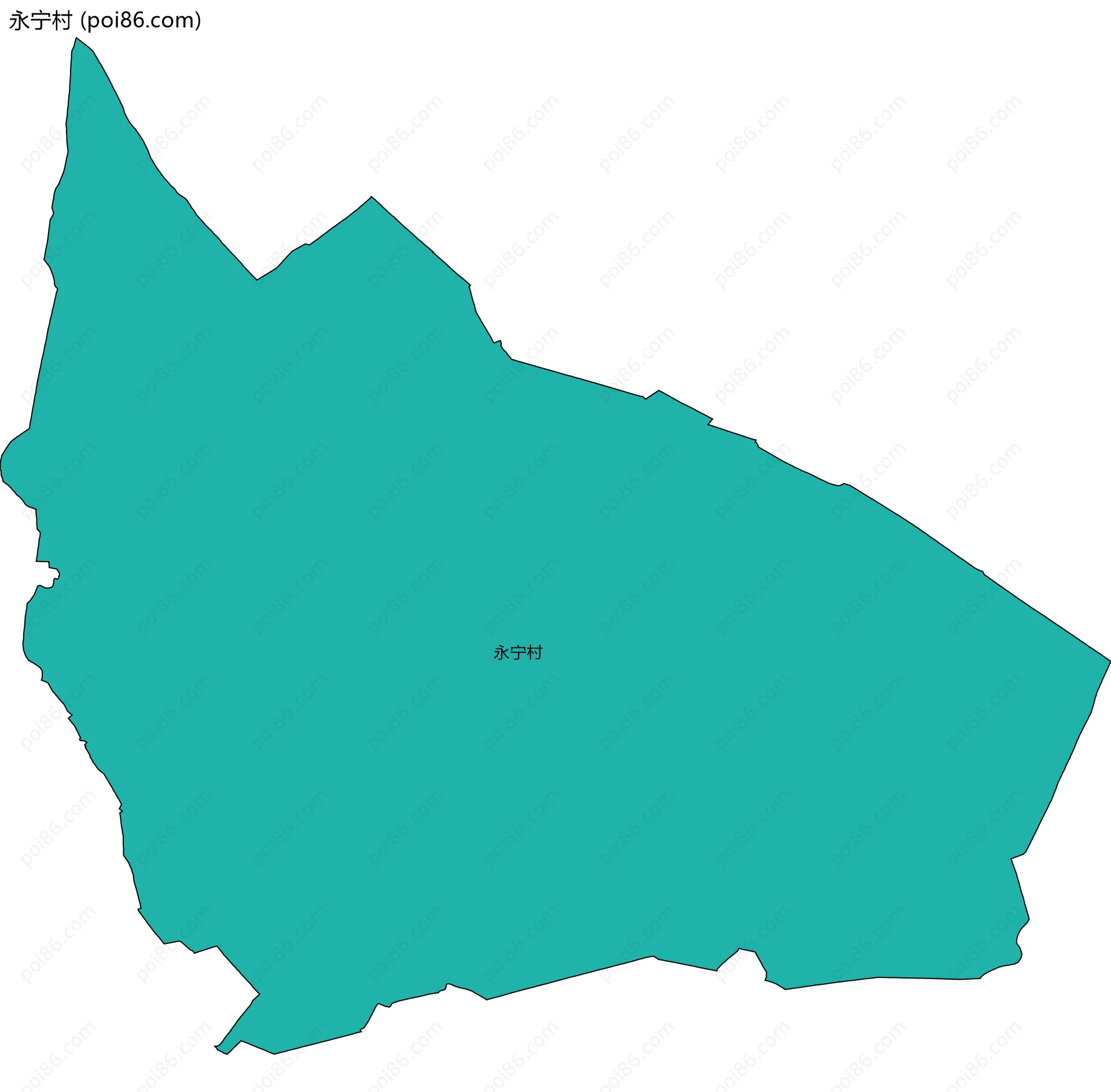 永宁村边界地图