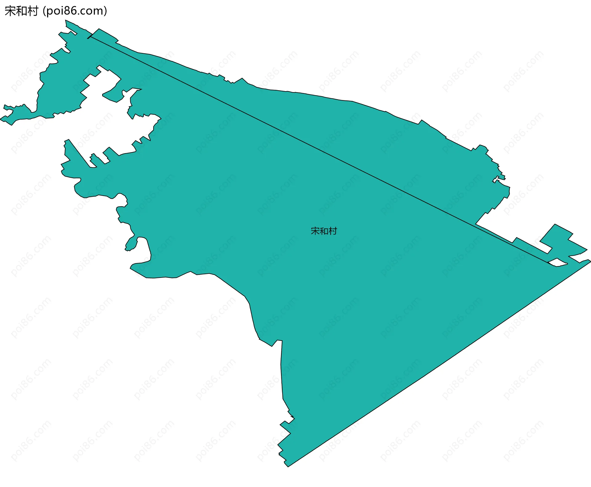 宋和村边界地图