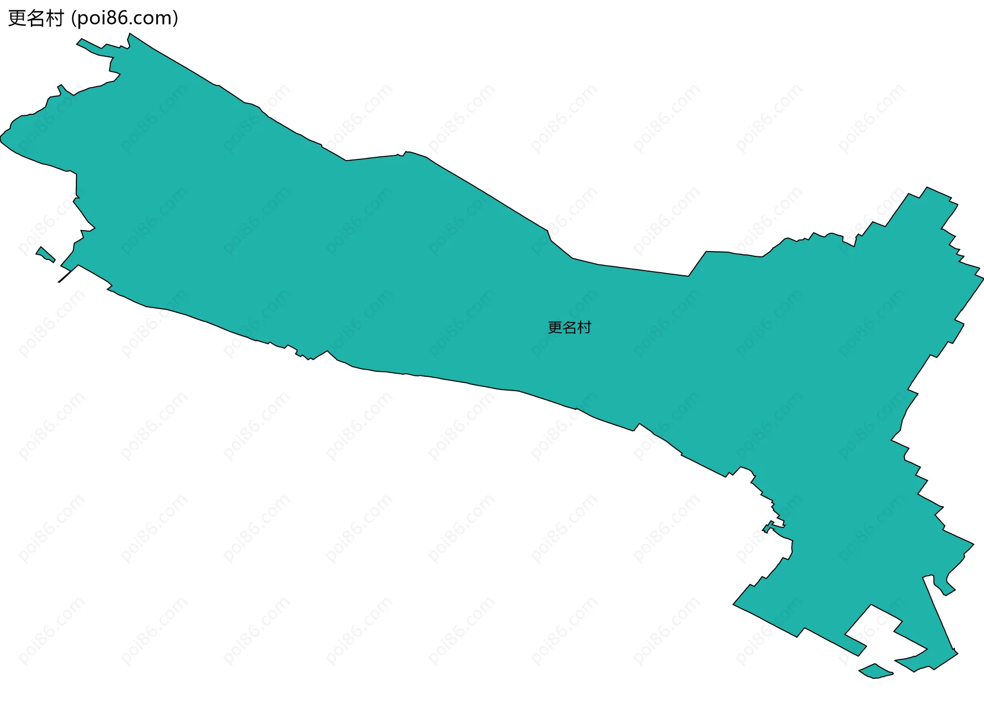 更名村边界地图