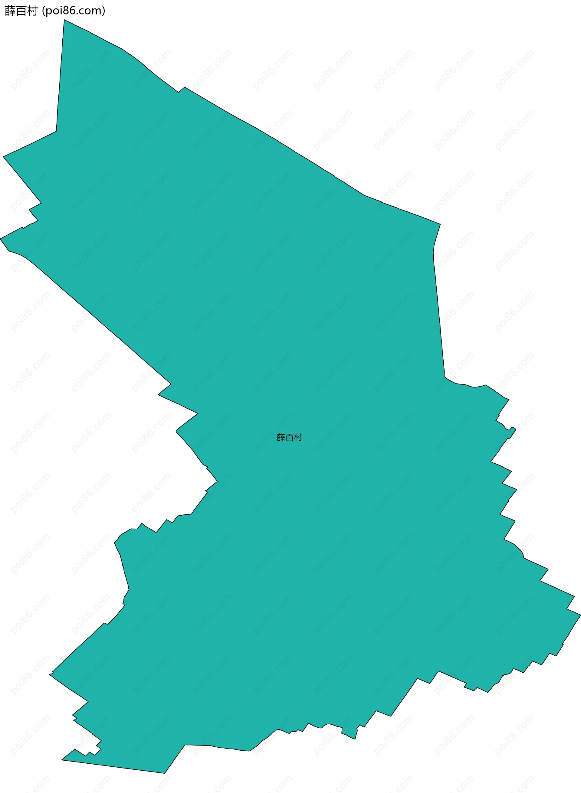 薛百村边界地图