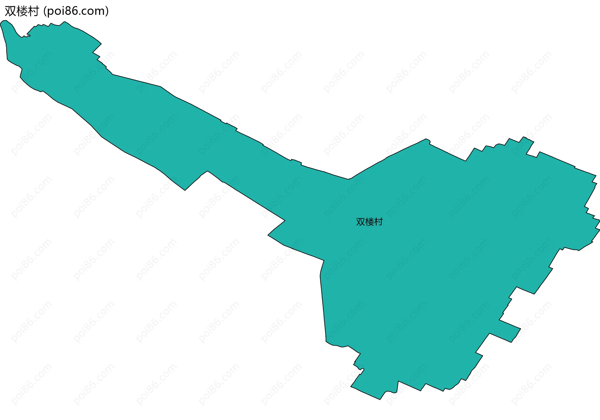 双楼村边界地图