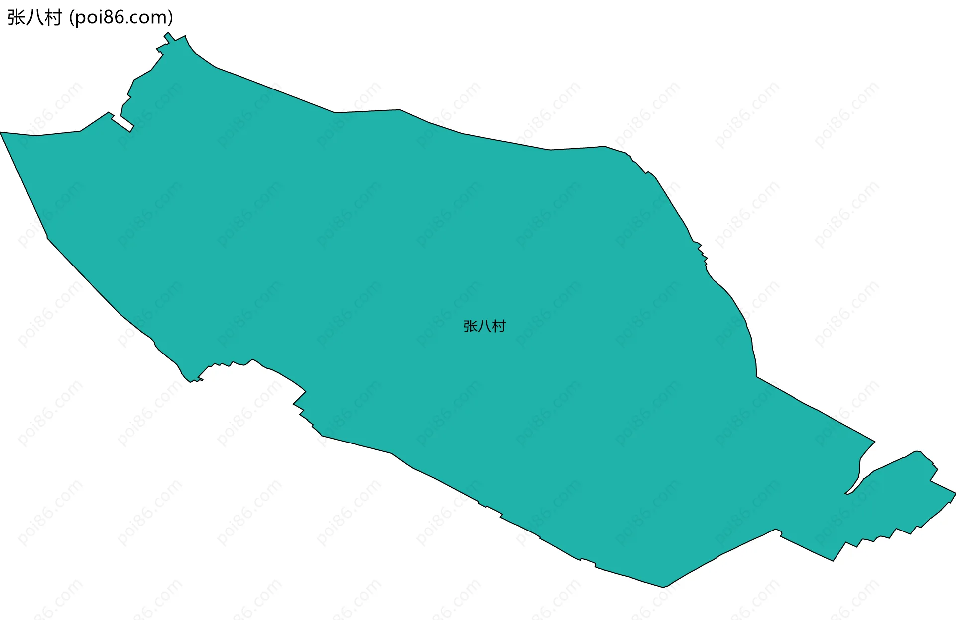 张八村边界地图