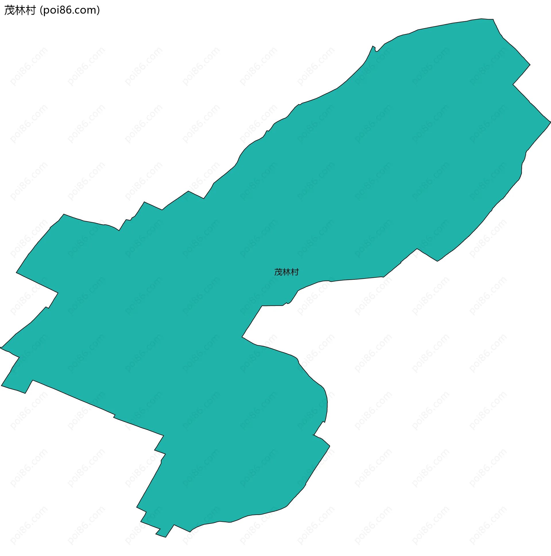 茂林村边界地图