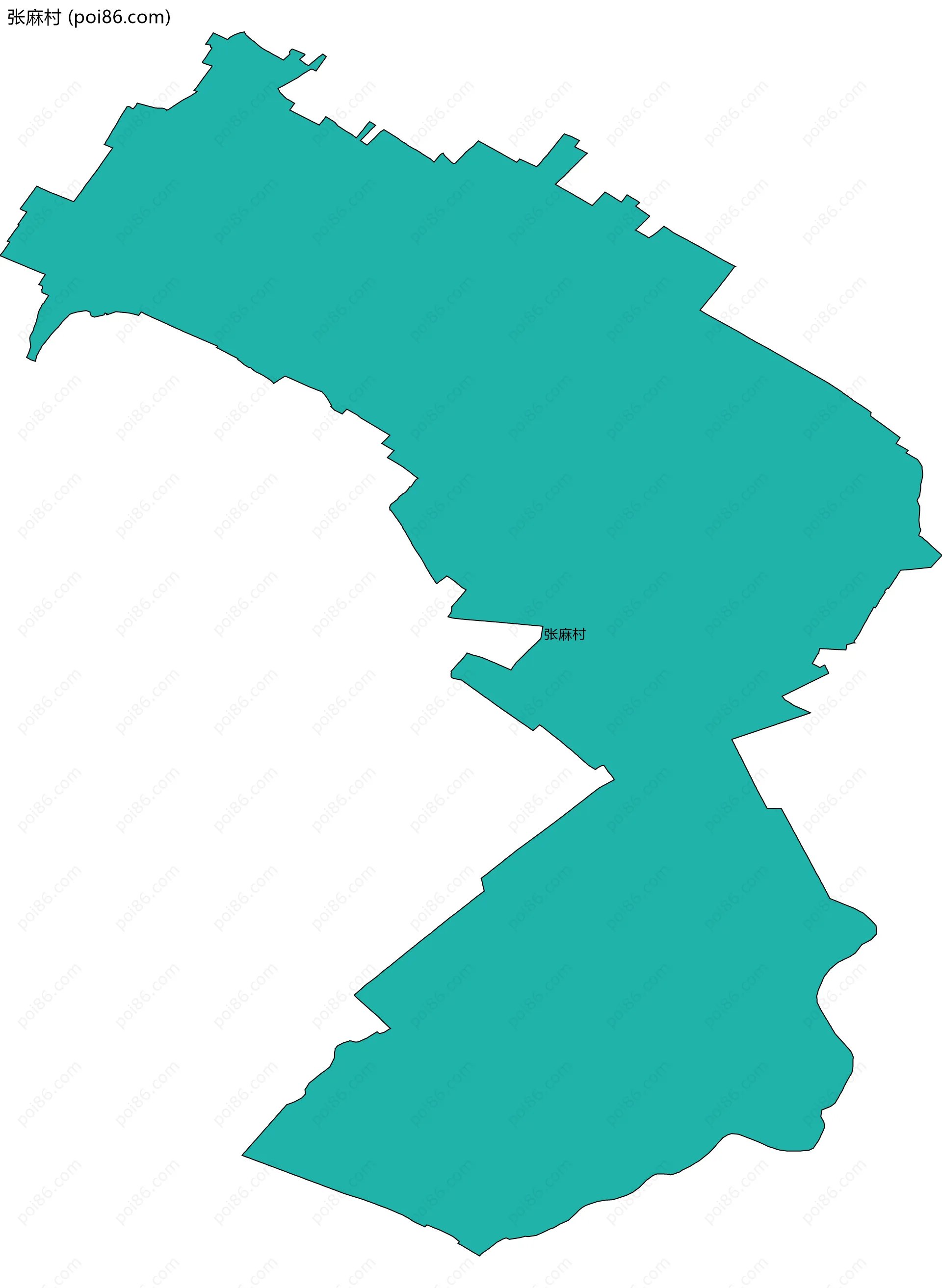 张麻村边界地图