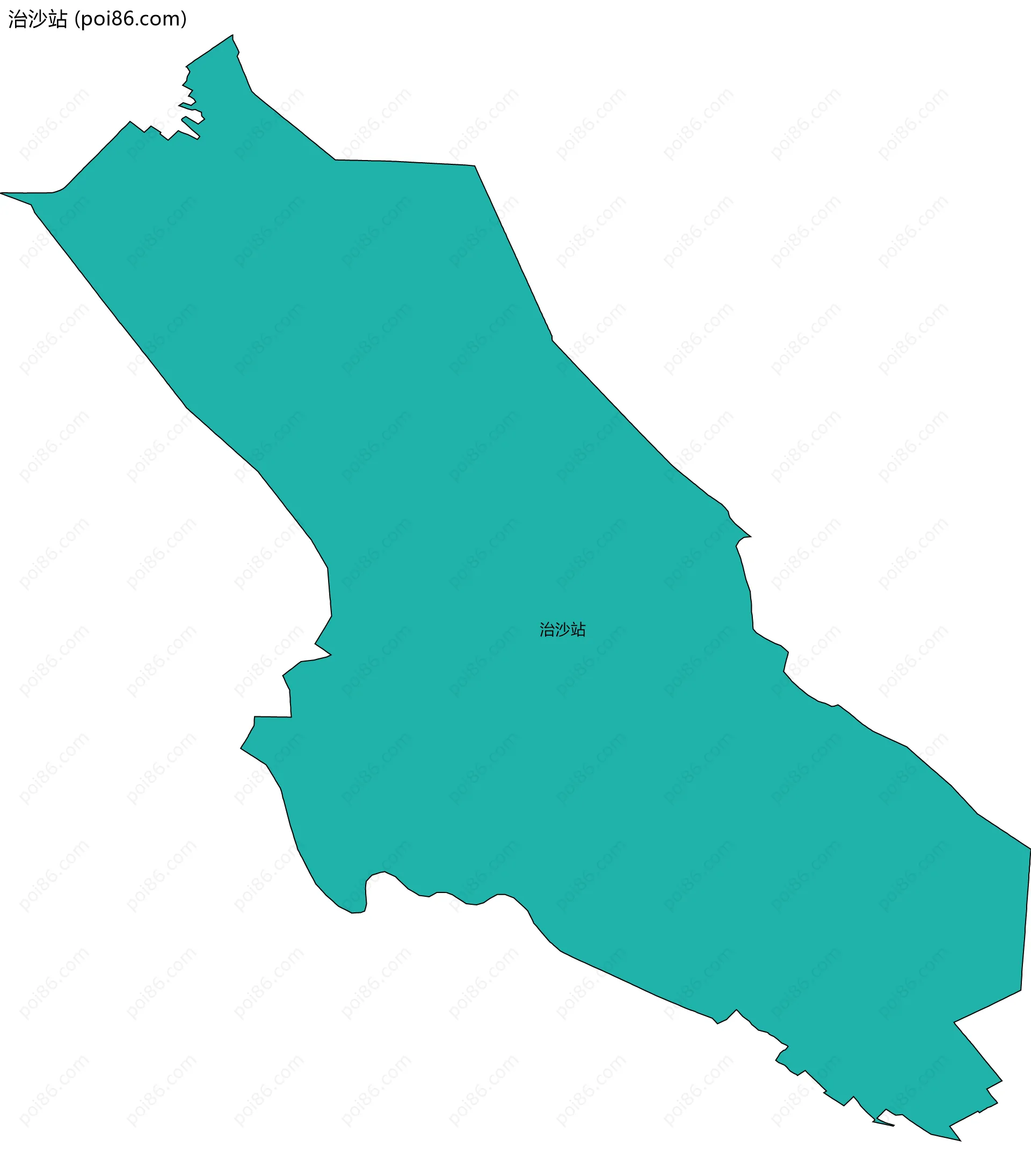 治沙站边界地图