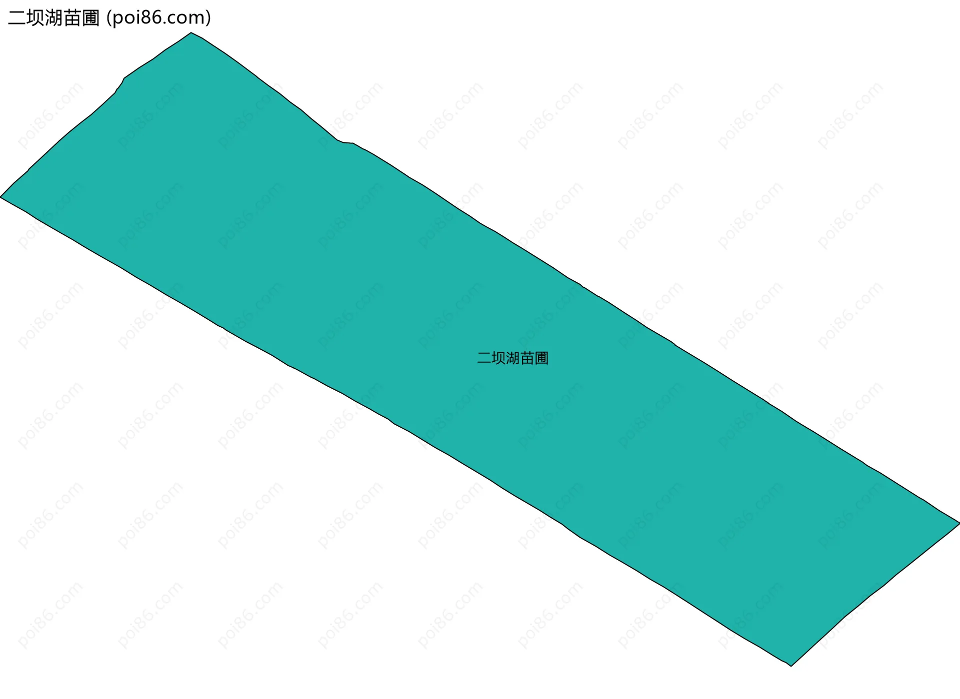 二坝湖苗圃边界地图