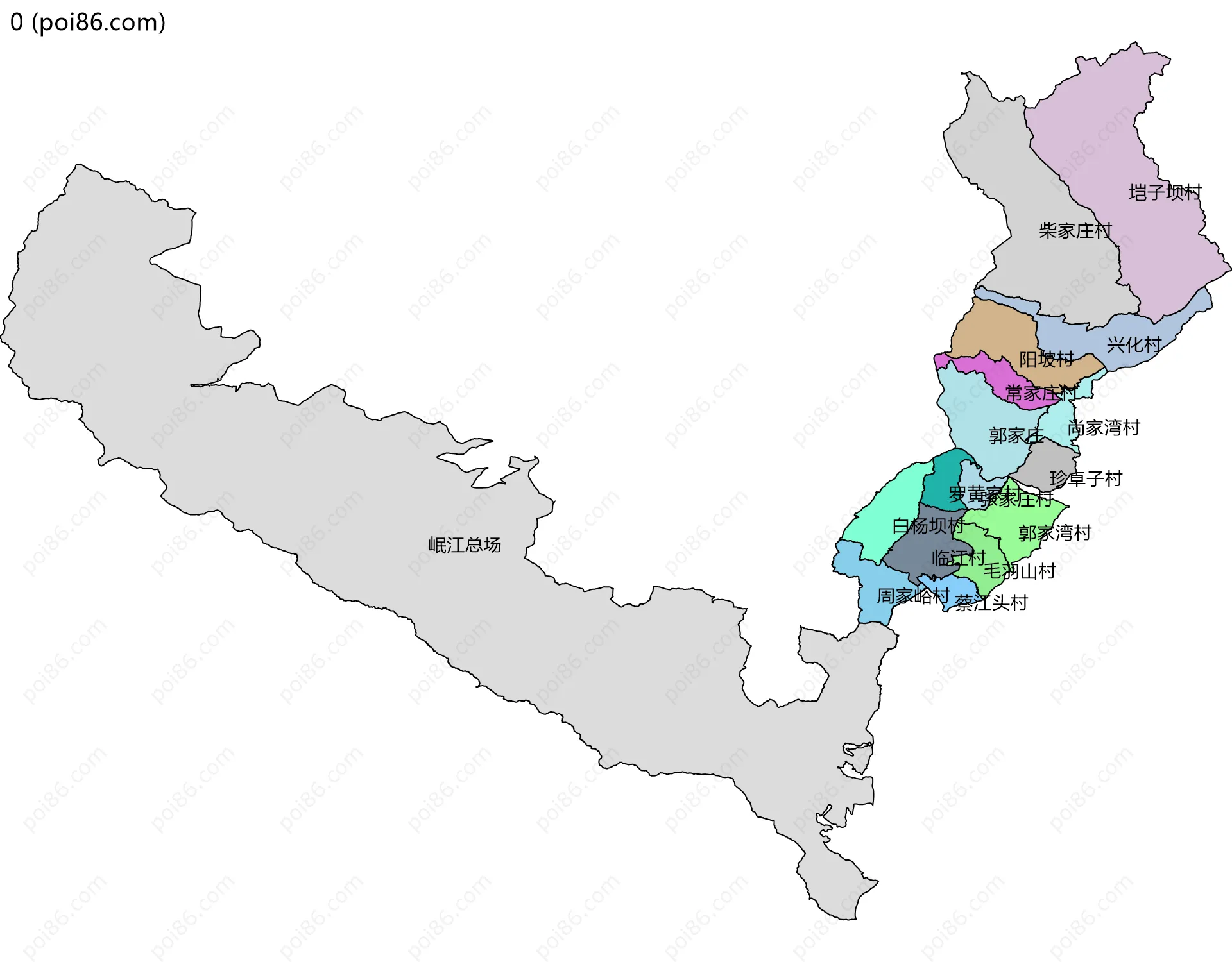 0边界地图(五级行政区划)