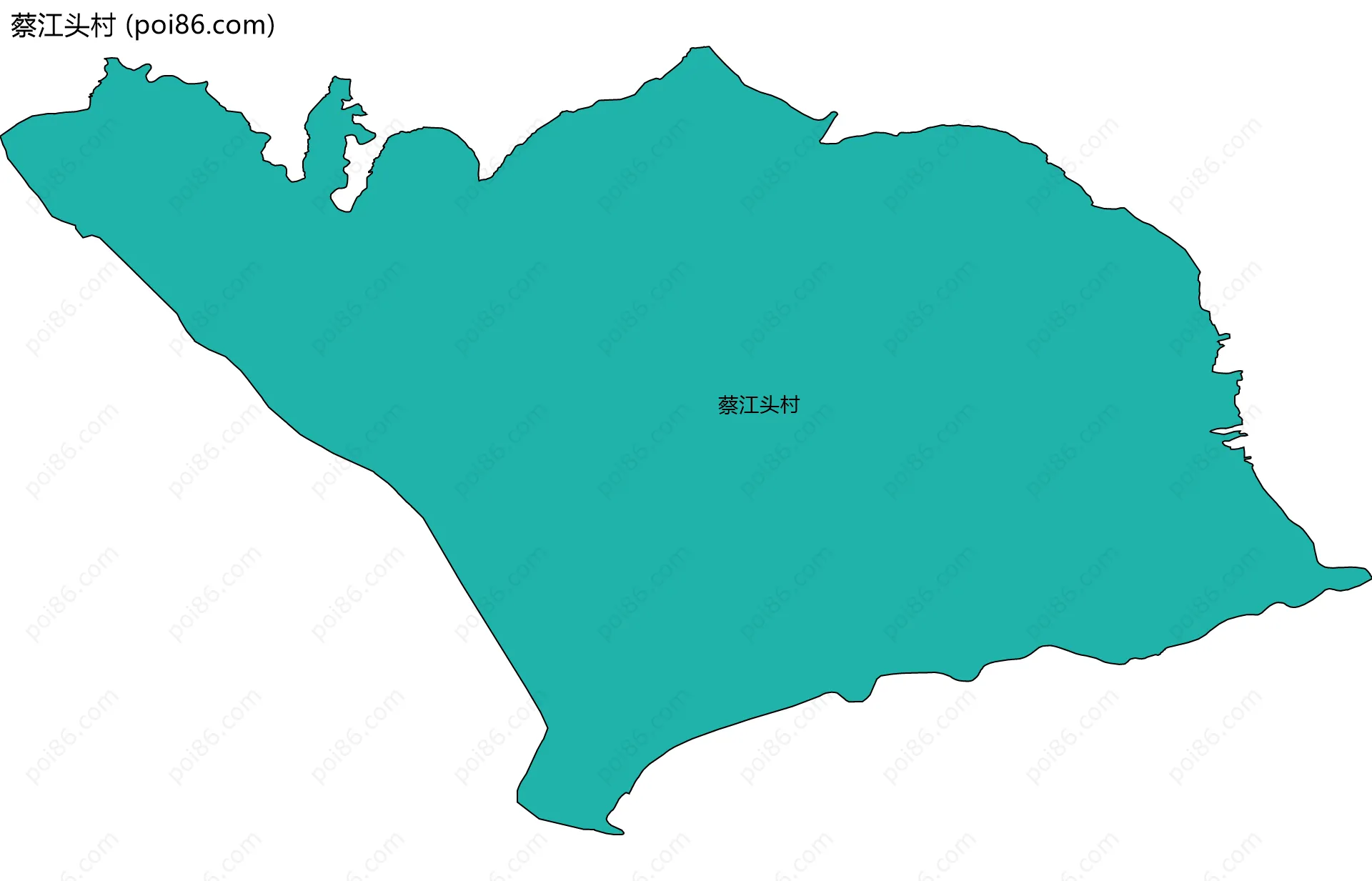 蔡江头村边界地图