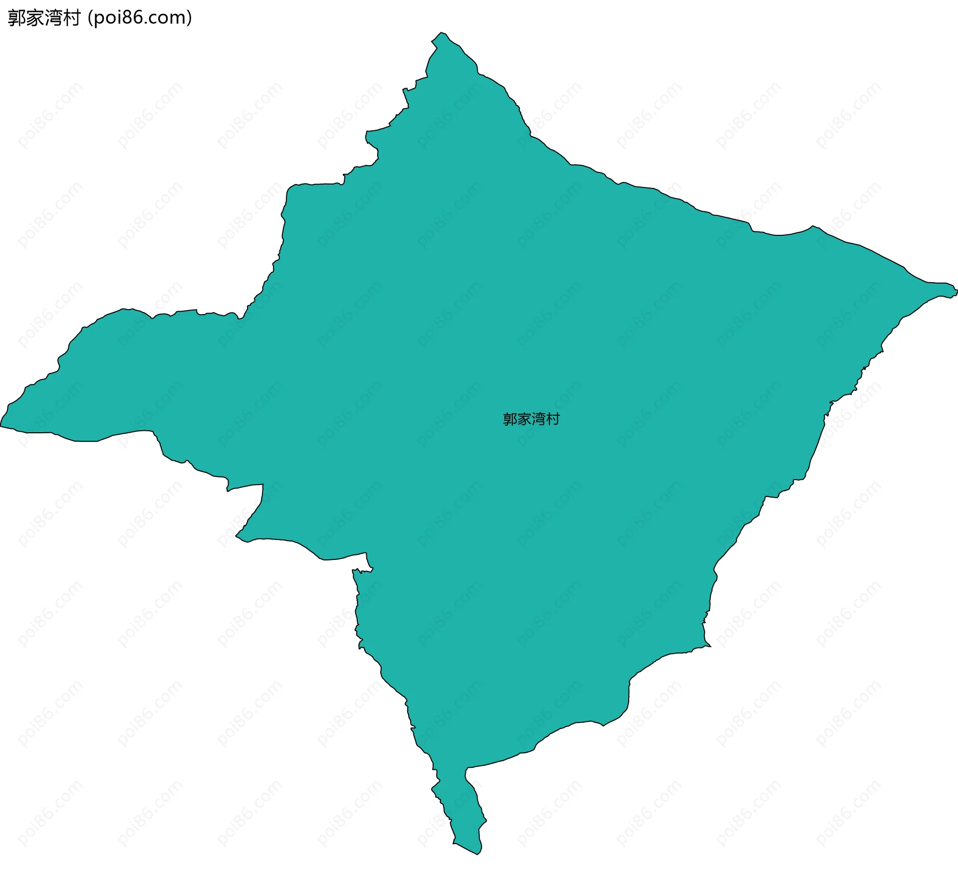 郭家湾村边界地图