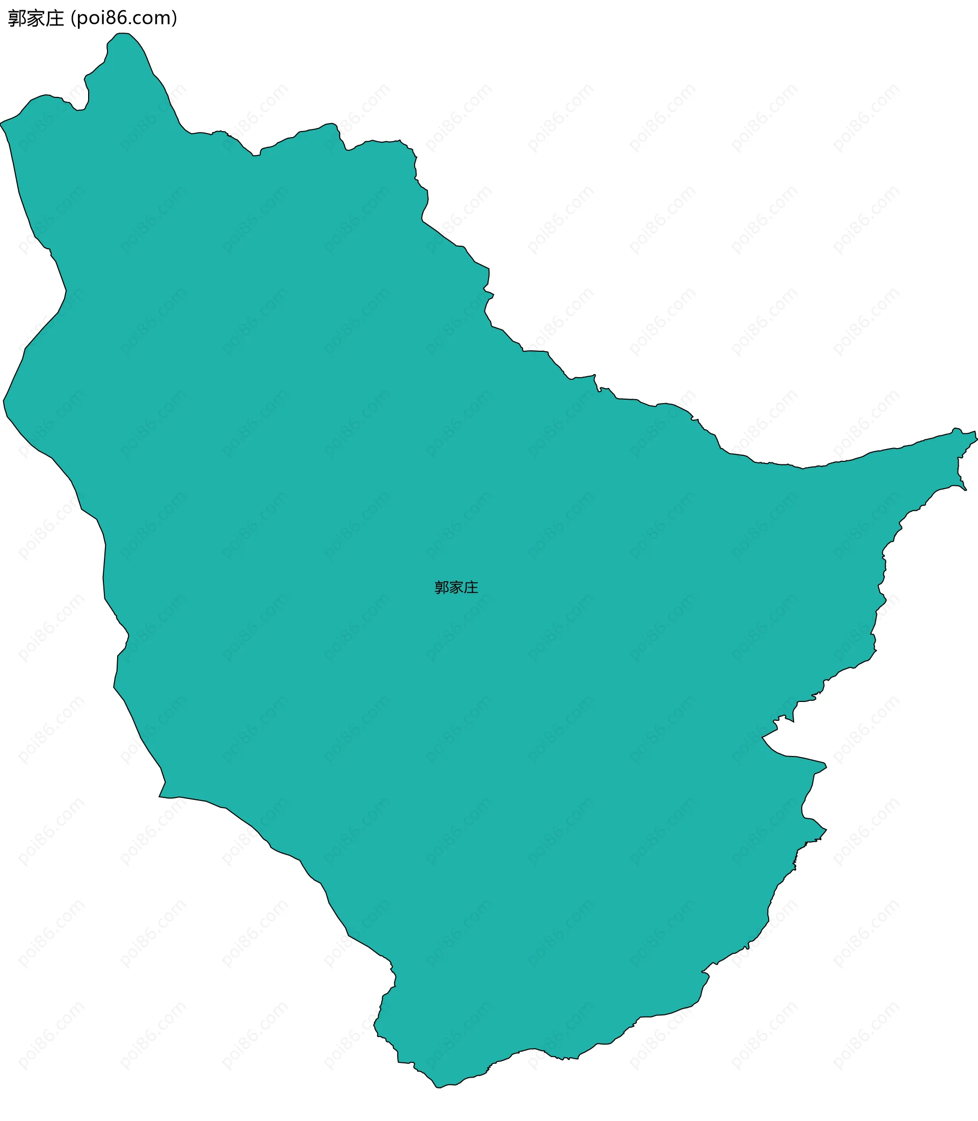 郭家庄边界地图