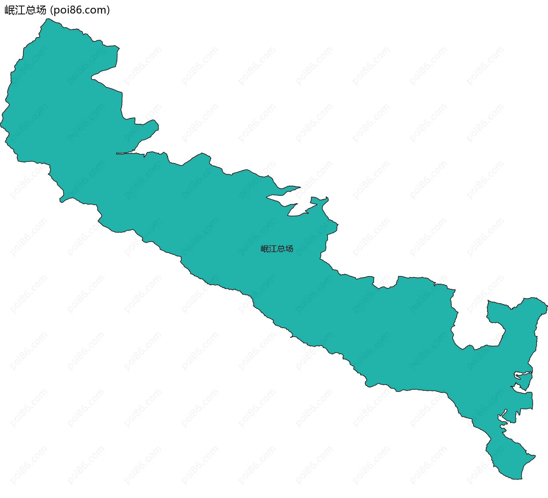 岷江总场边界地图