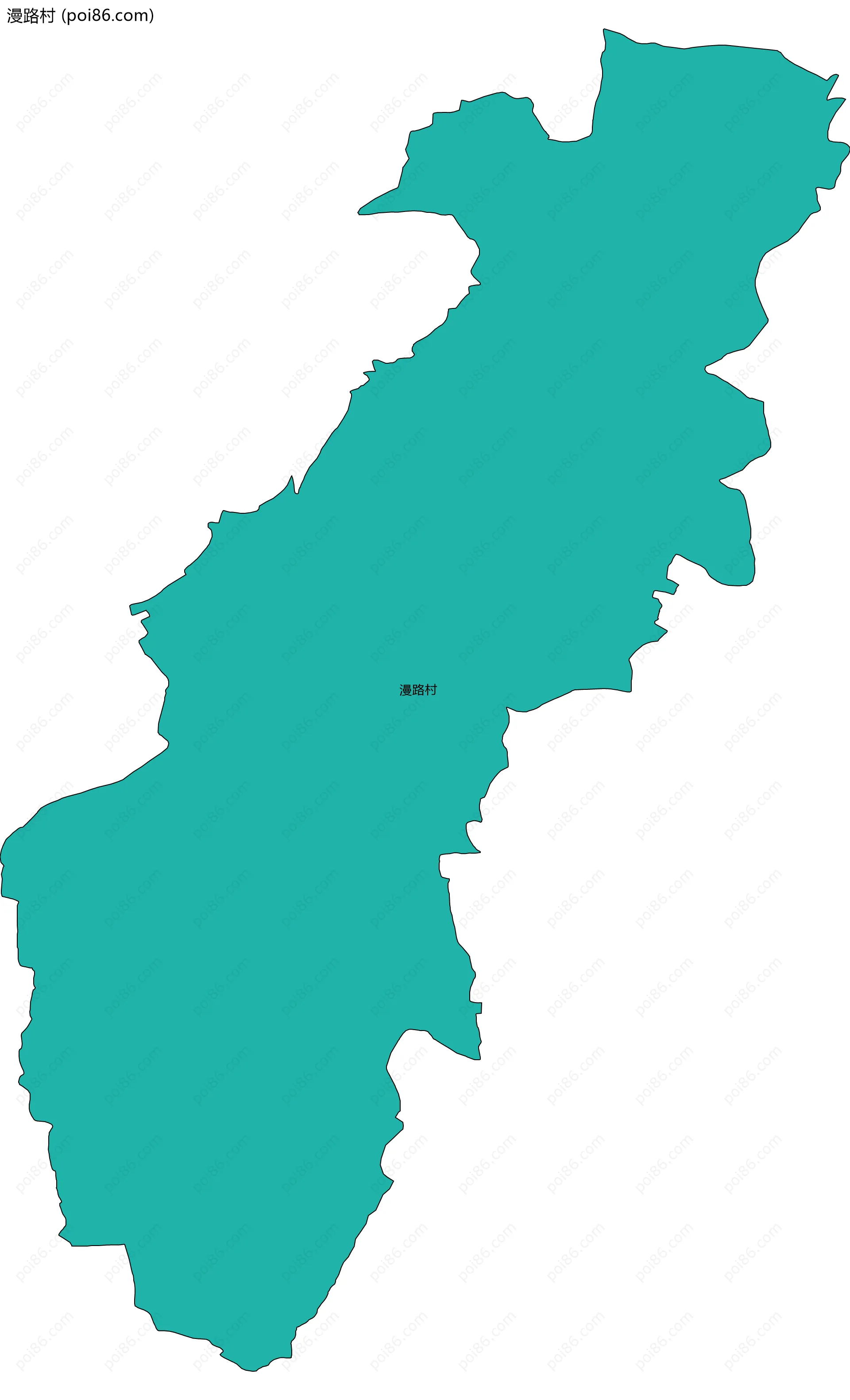 漫路村边界地图