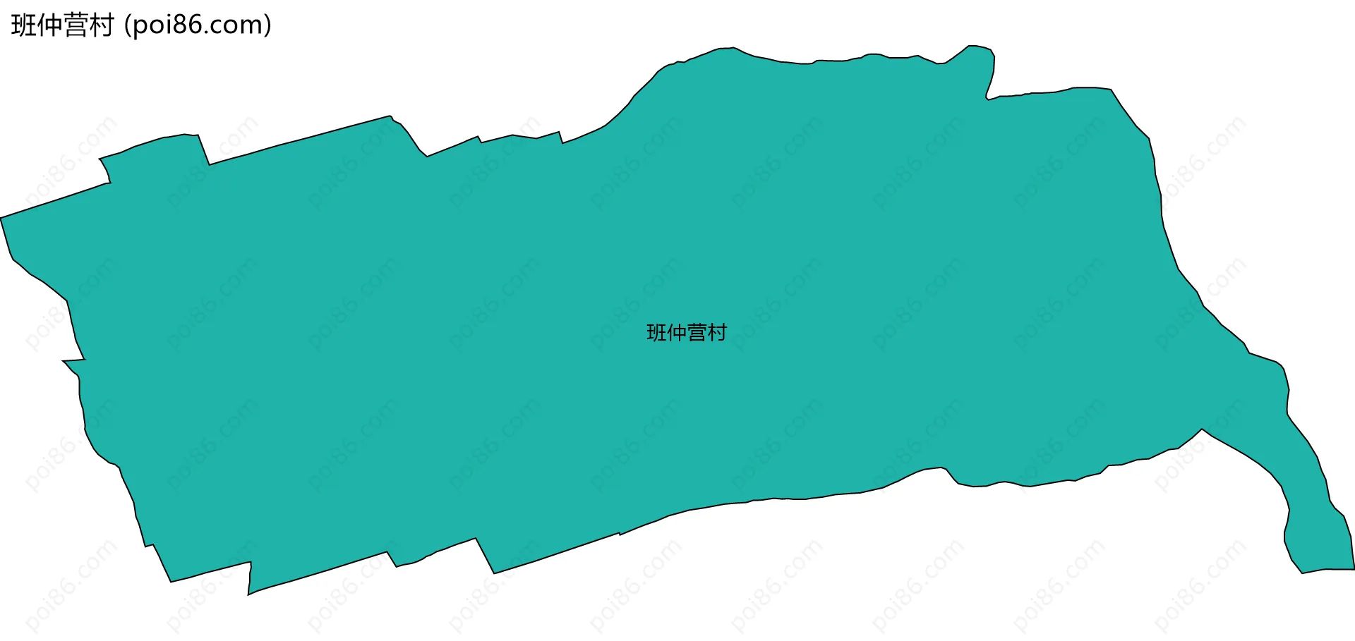 班仲营村边界地图