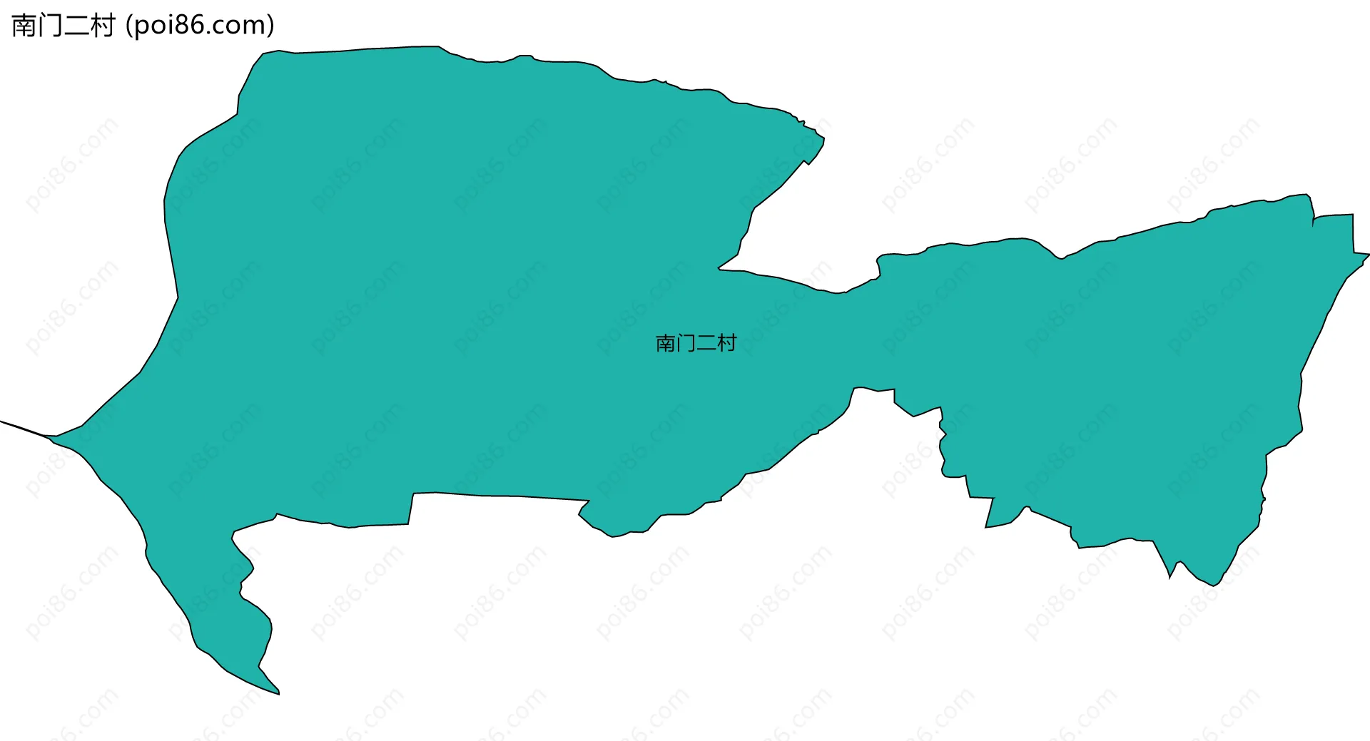 南门二村边界地图