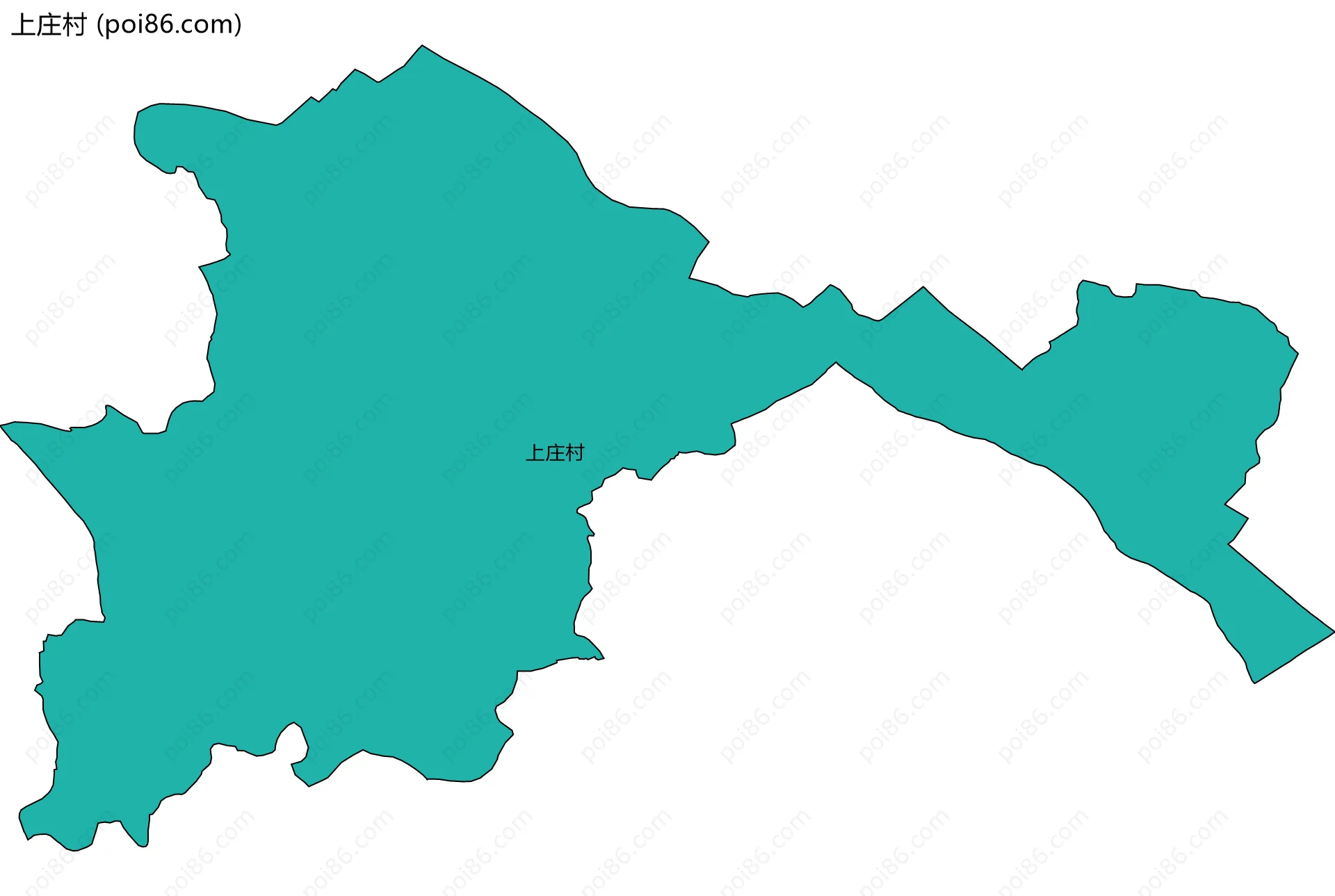 上庄村边界地图